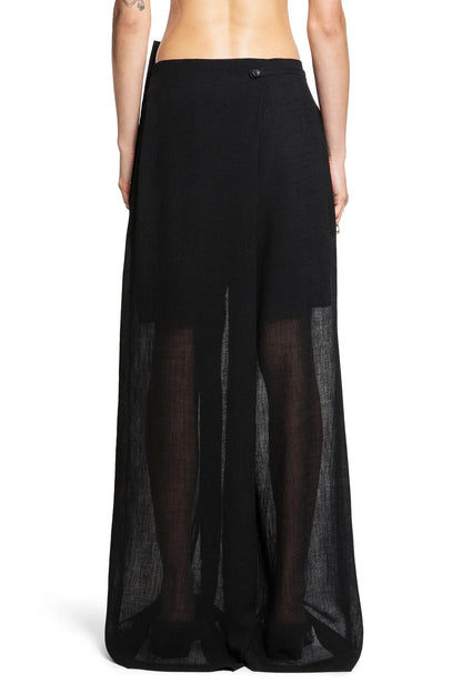 Nylon Sheer Wide Leg Pants - Antonioli.eu