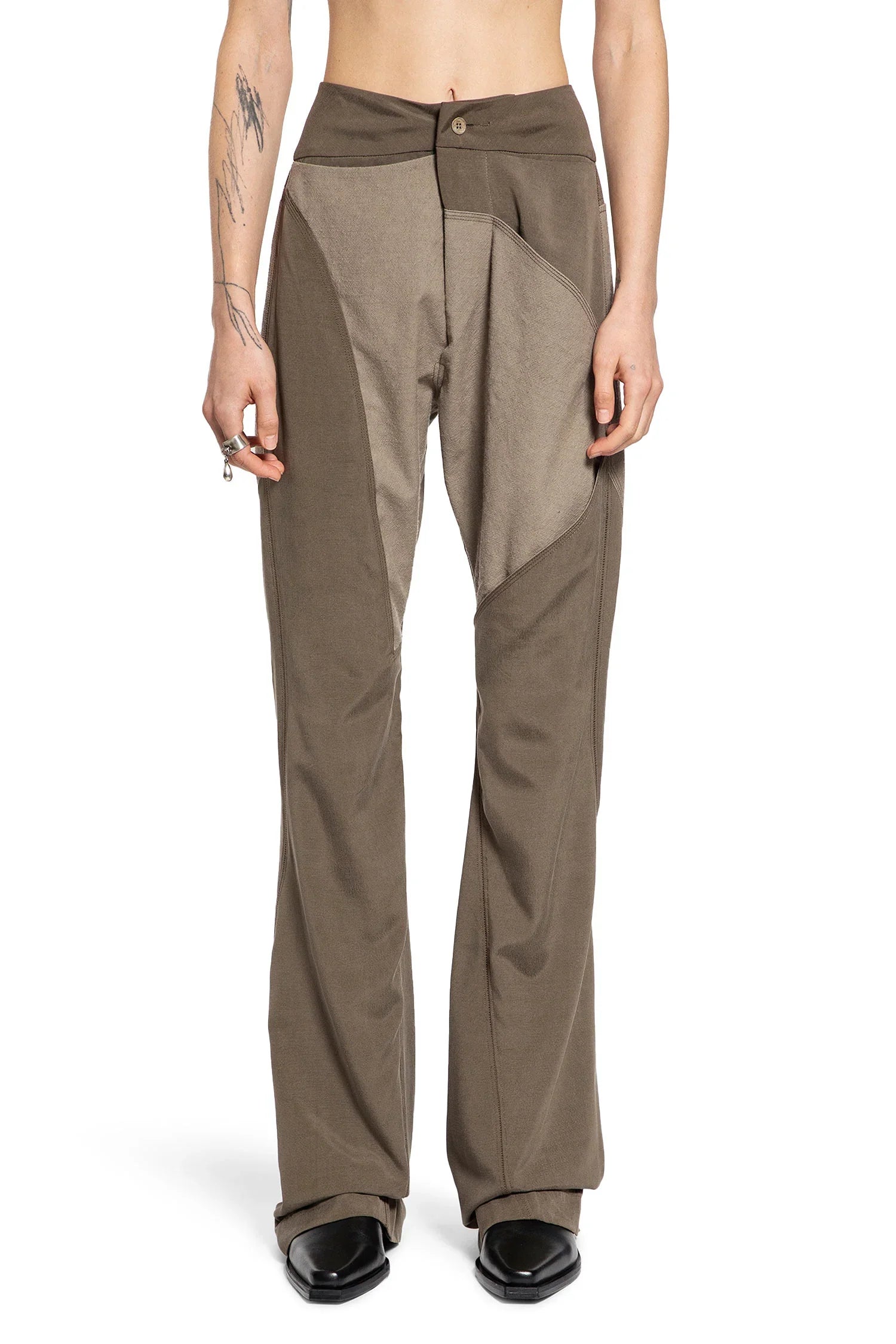 Splied Wool Silk Trousers - Antonioli.eu