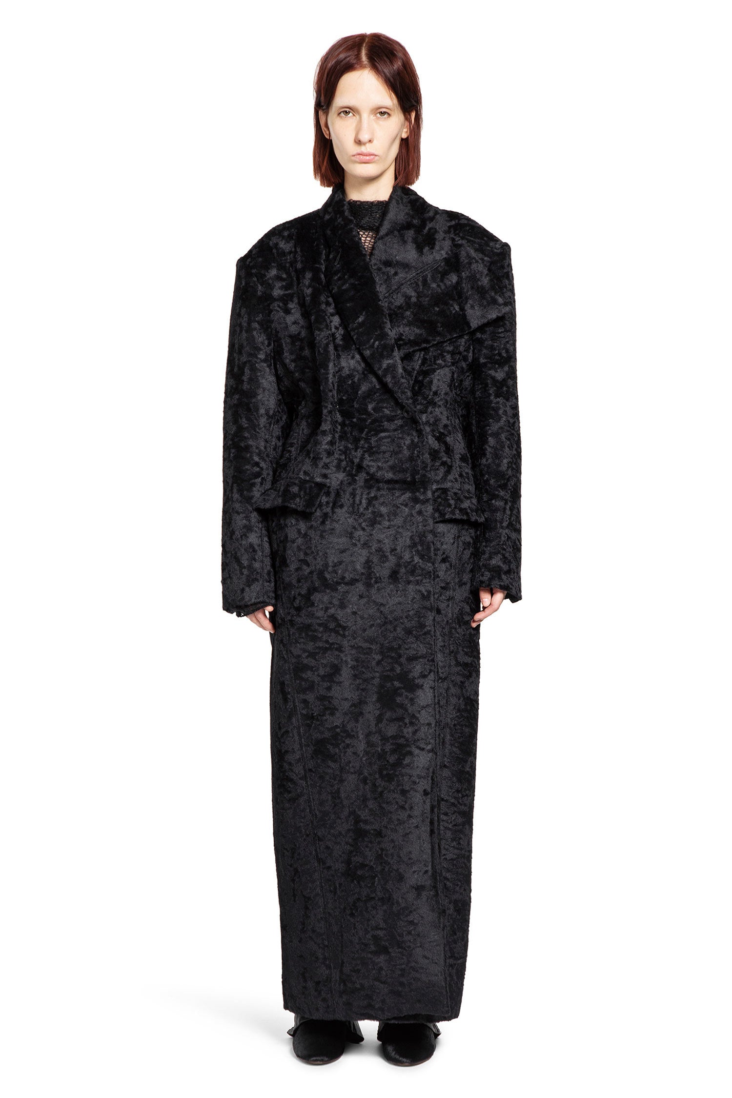 Brushed Wool Coat