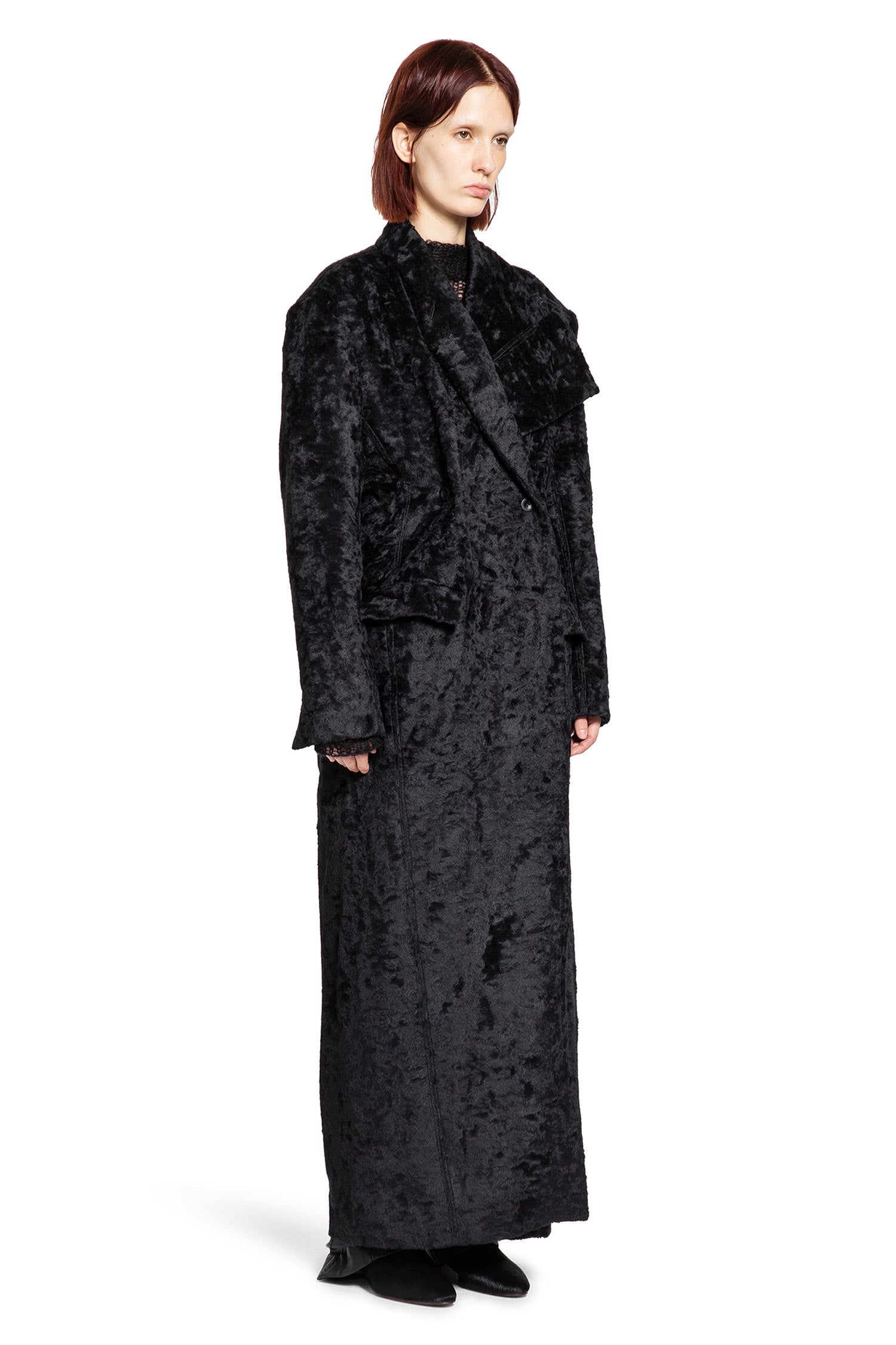 Brushed Wool Coat