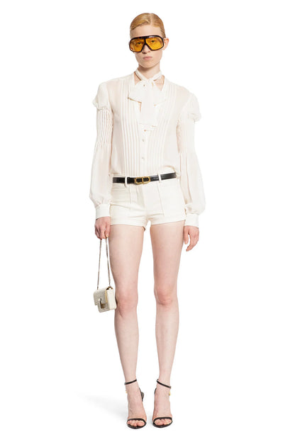 Silk georgette lavalliere blouse - Antonioli.eu