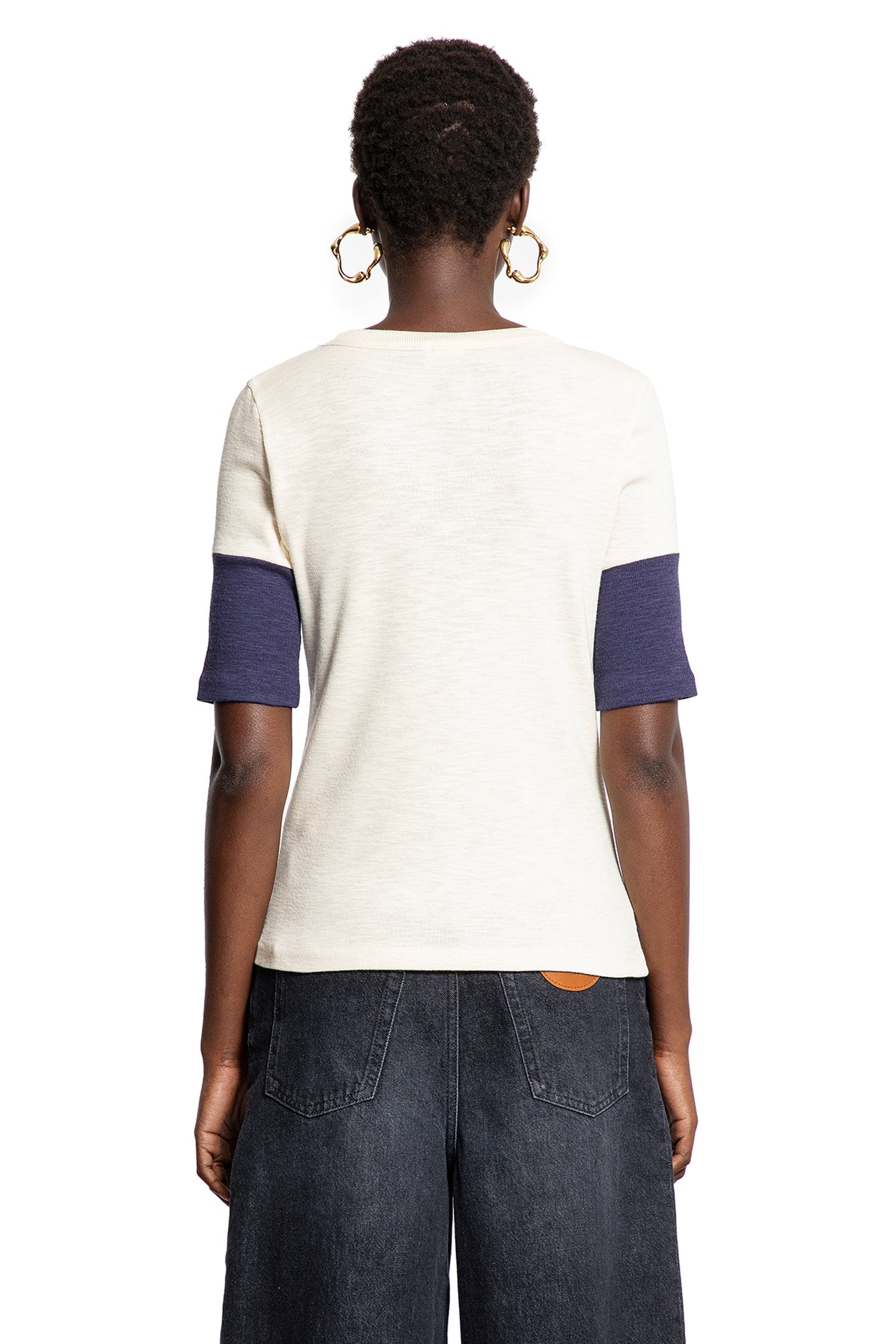 Logo T-Shirt in Flamé Cotton Wool - Antonioli.eu