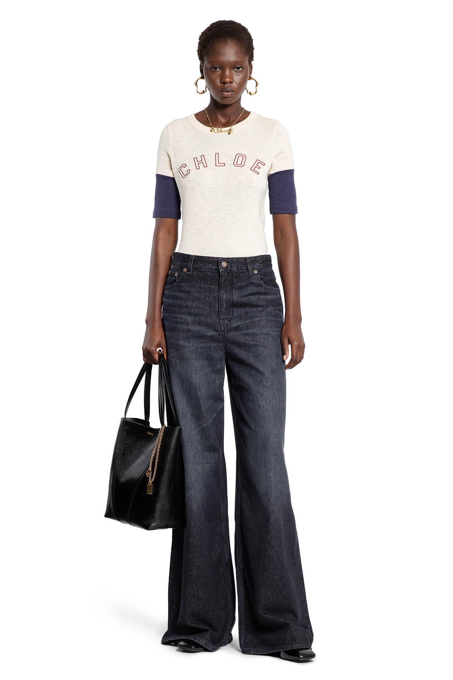 Logo T-Shirt in Flamé Cotton Wool - Antonioli.eu