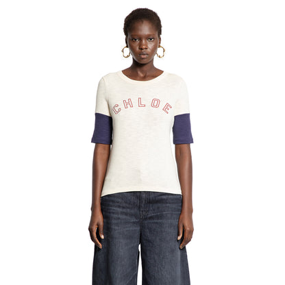 Logo T-Shirt in Flamé Cotton Wool - Antonioli.eu