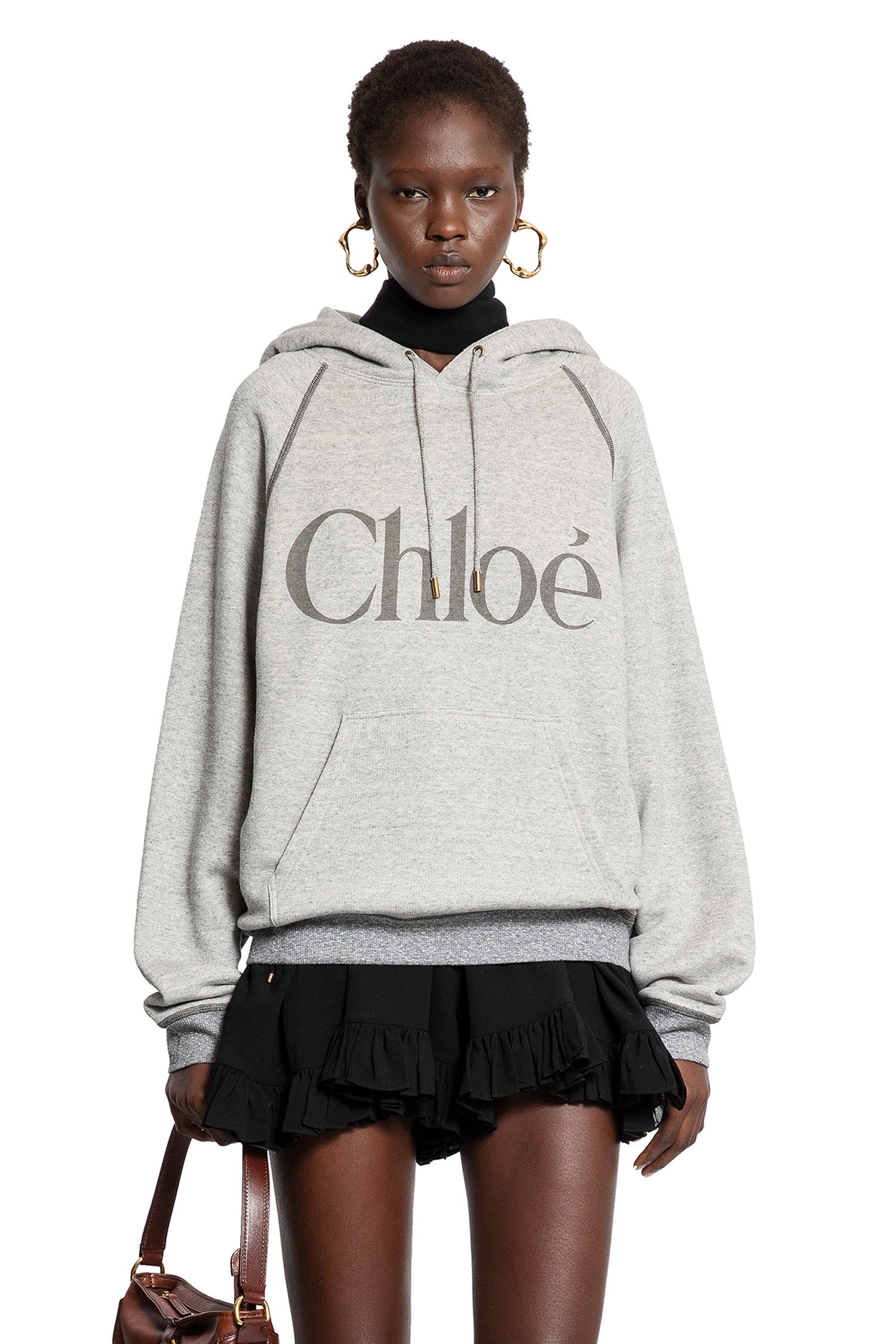 Oversized Logo Hoodie Sweatshirt - Antonioli.eu