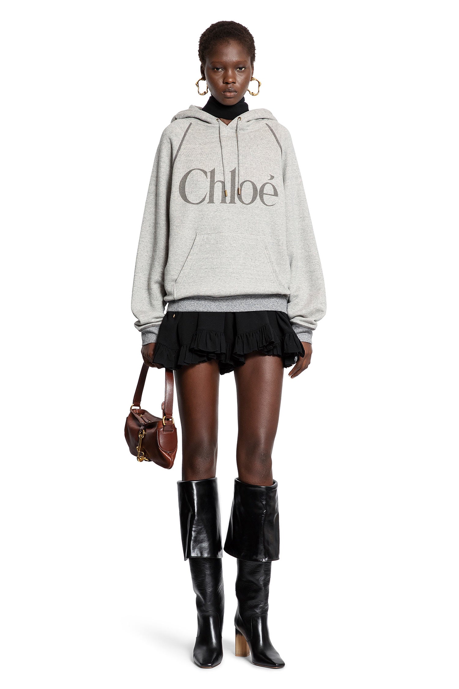 Oversized Logo Hoodie Sweatshirt - Antonioli.eu