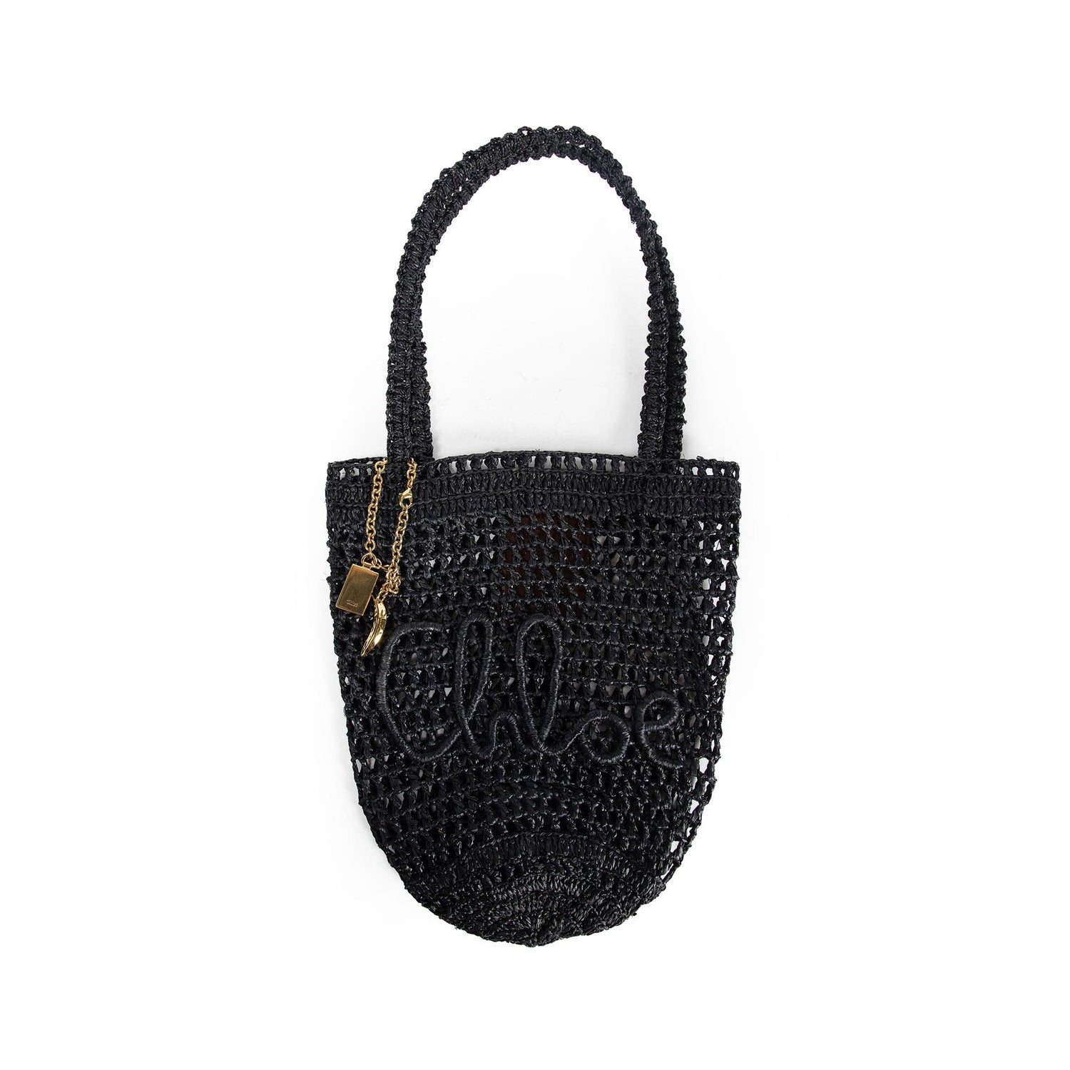 Small Summer Banana Tote Bag in Raffia - Antonioli.eu