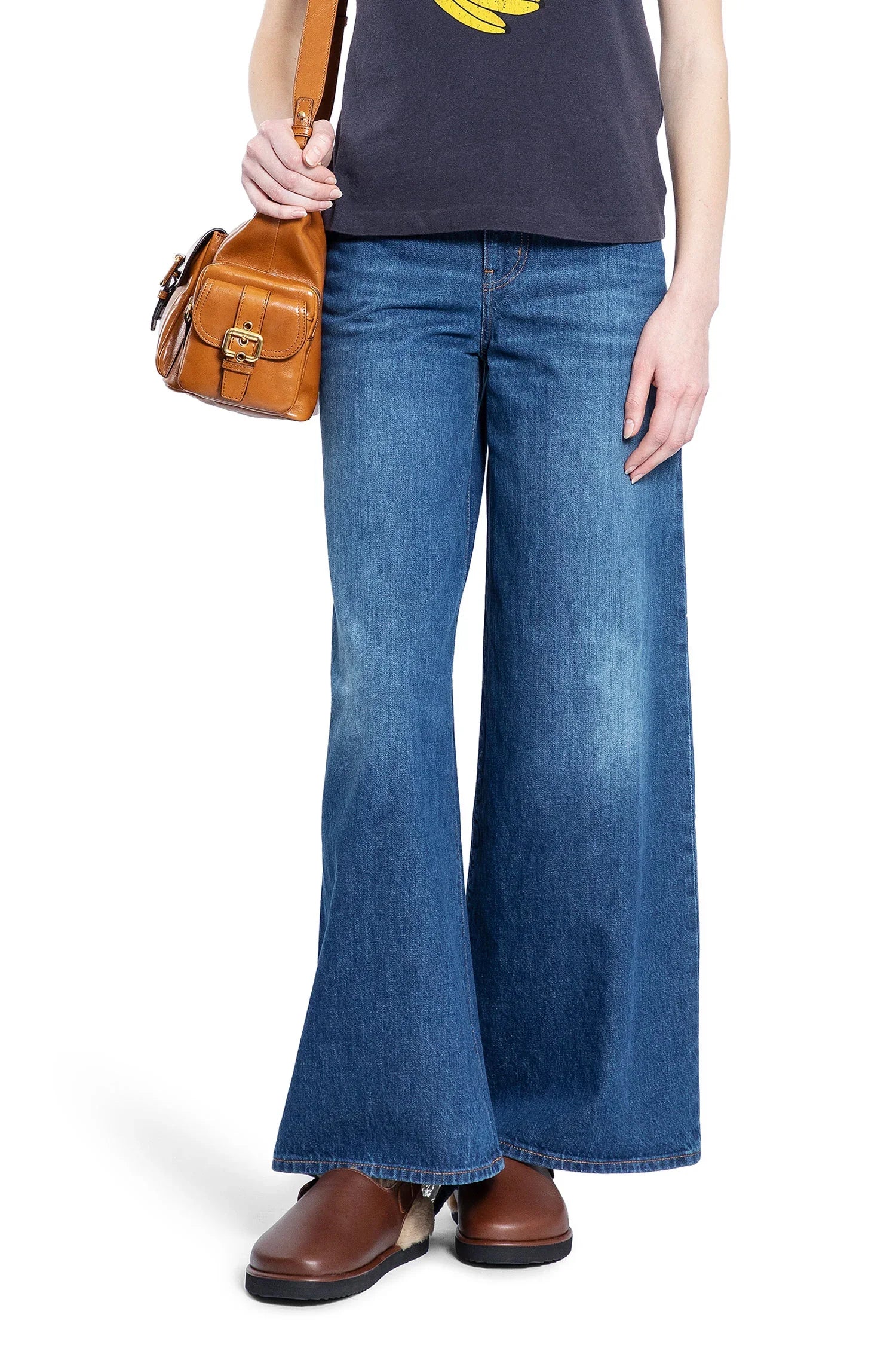 Wide Leg 5 Pocket Jeans - Antonioli.eu
