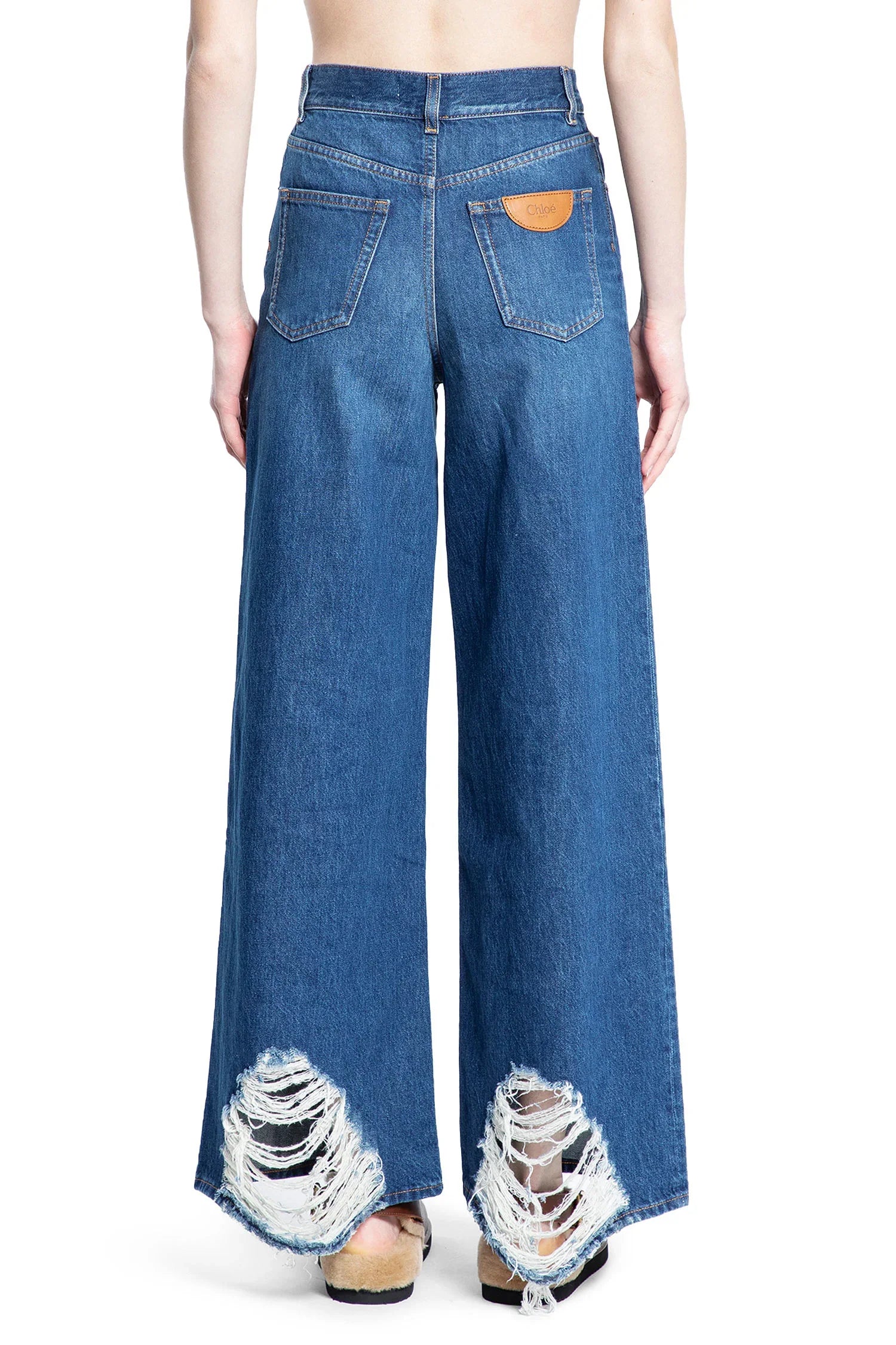 Wide Leg 5 Pocket Jeans - Antonioli.eu