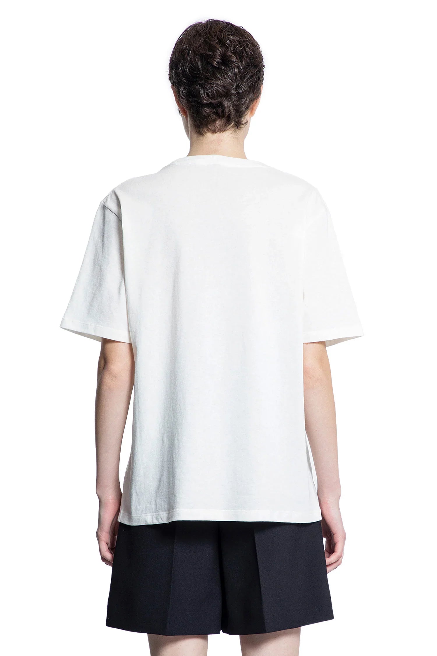 Cotton Jersey Logo Oversize T-Shirt - Antonioli.eu