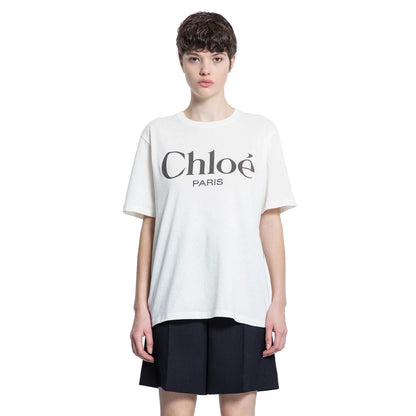 Cotton Jersey Logo Oversize T-Shirt - Antonioli.eu