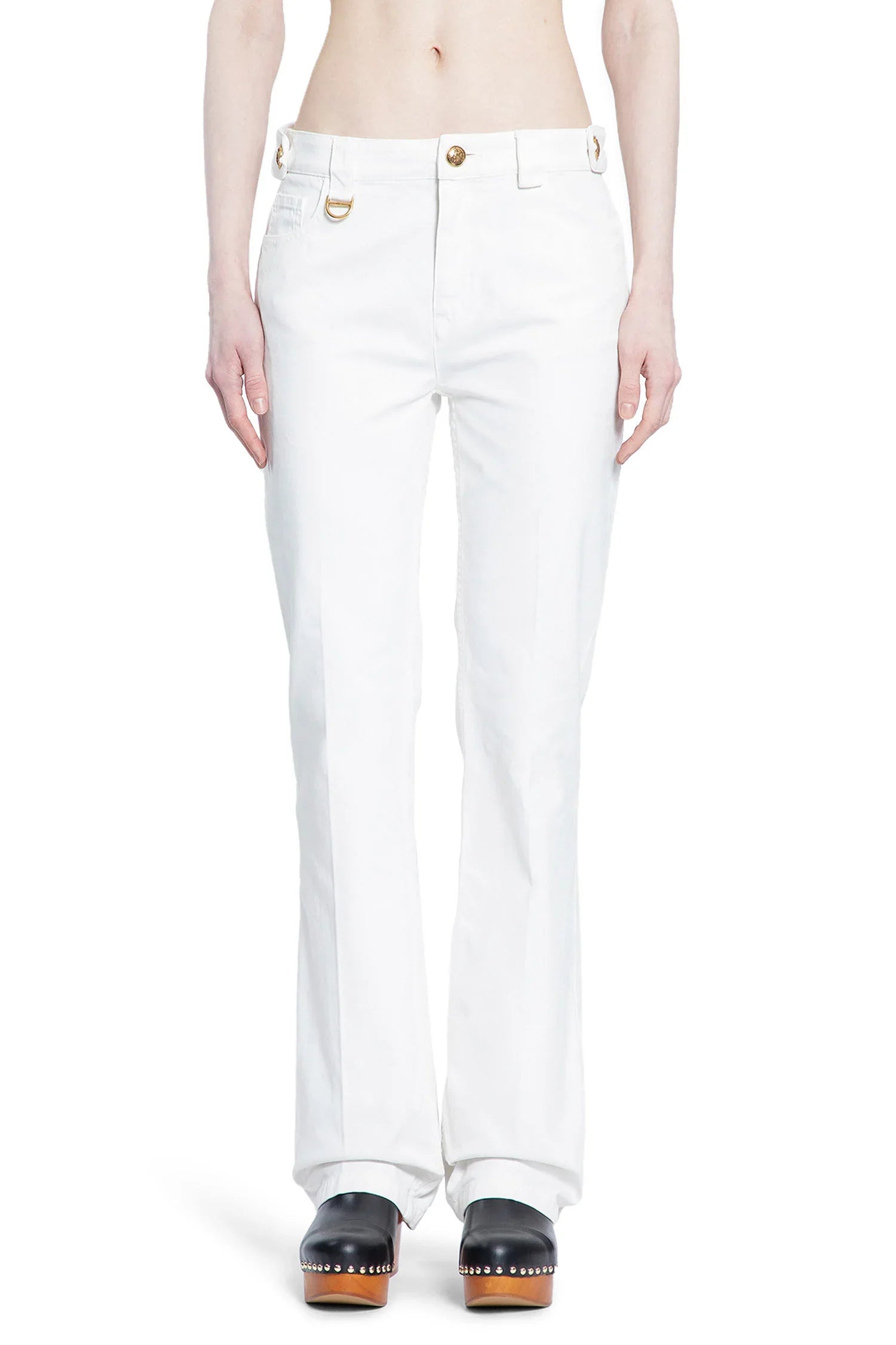 Straight Trousers in Cotton Canvas - Antonioli.eu