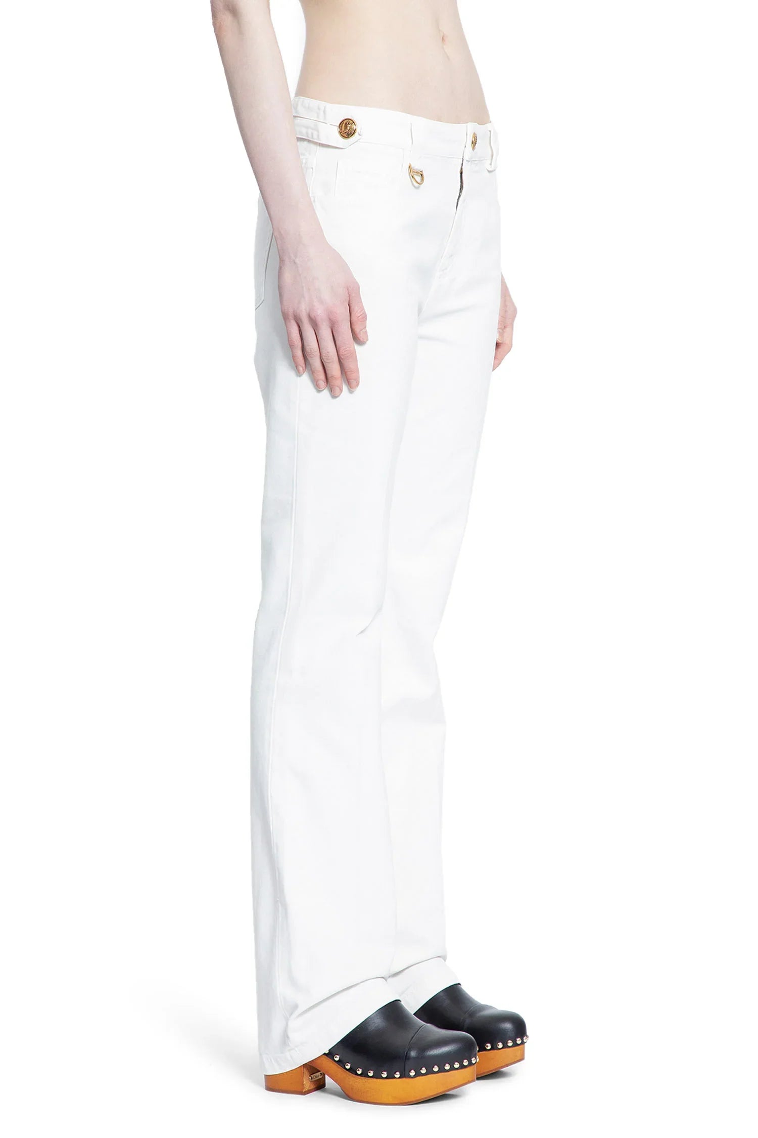 Straight Trousers in Cotton Canvas - Antonioli.eu