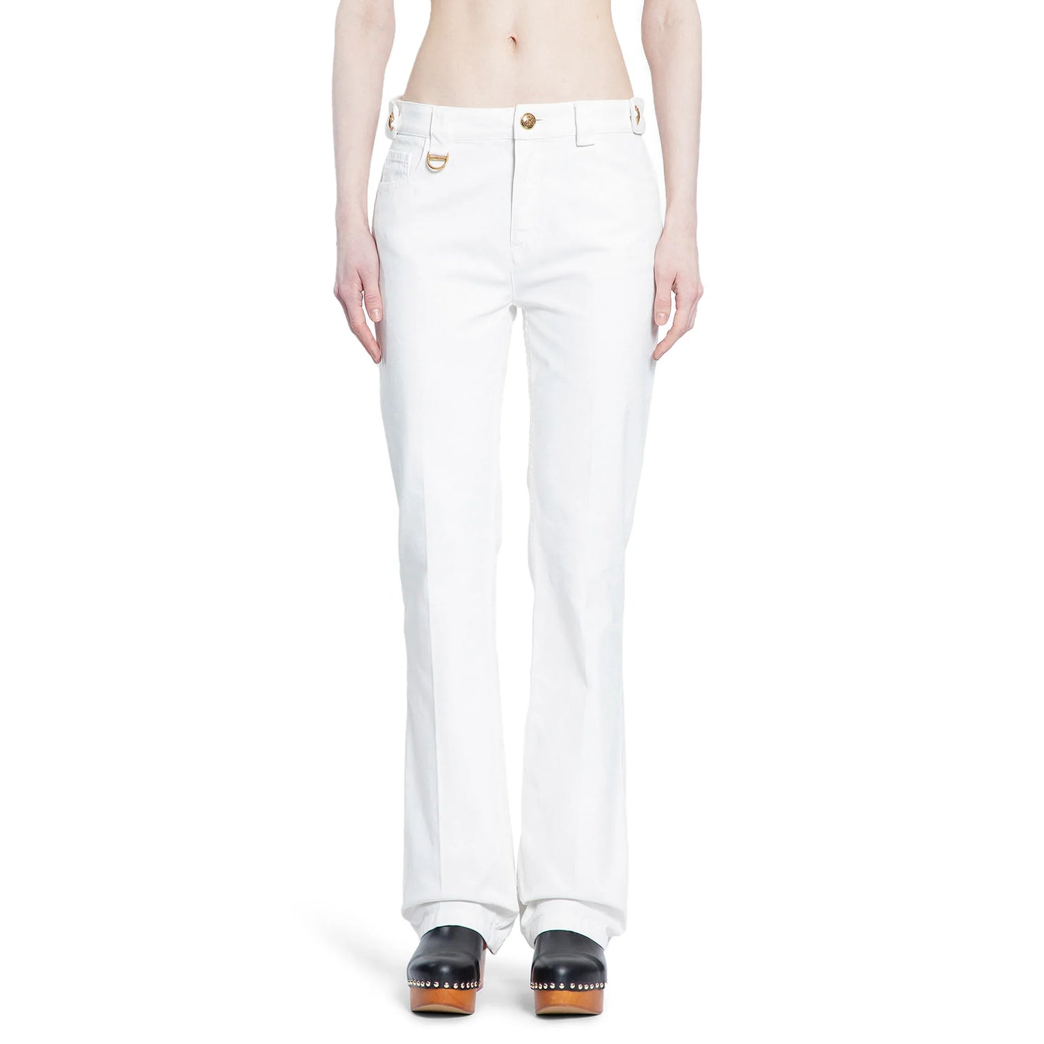 Straight Trousers in Cotton Canvas - Antonioli.eu