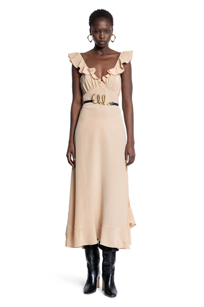 Long Sun Dress in crêpe de chine - Antonioli.eu