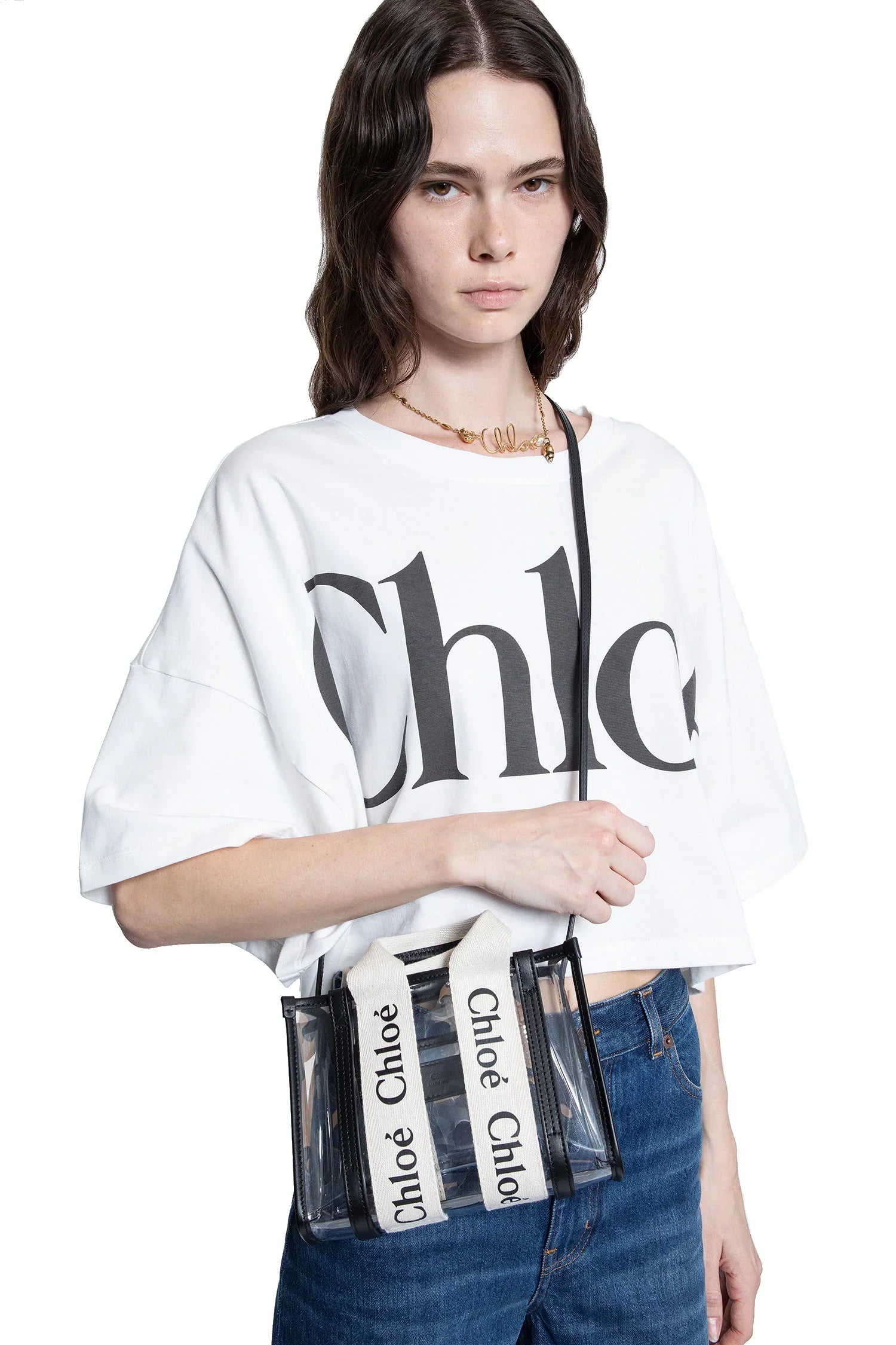 Woody tote bag in jelly and leather - Antonioli.eu