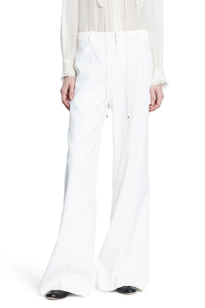 Flared Trousers in Grain De Poudre - Antonioli.eu