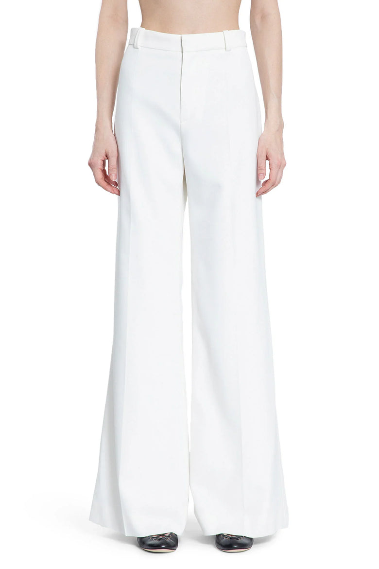 Flared Trousers in Grain De Poudre - Antonioli.eu