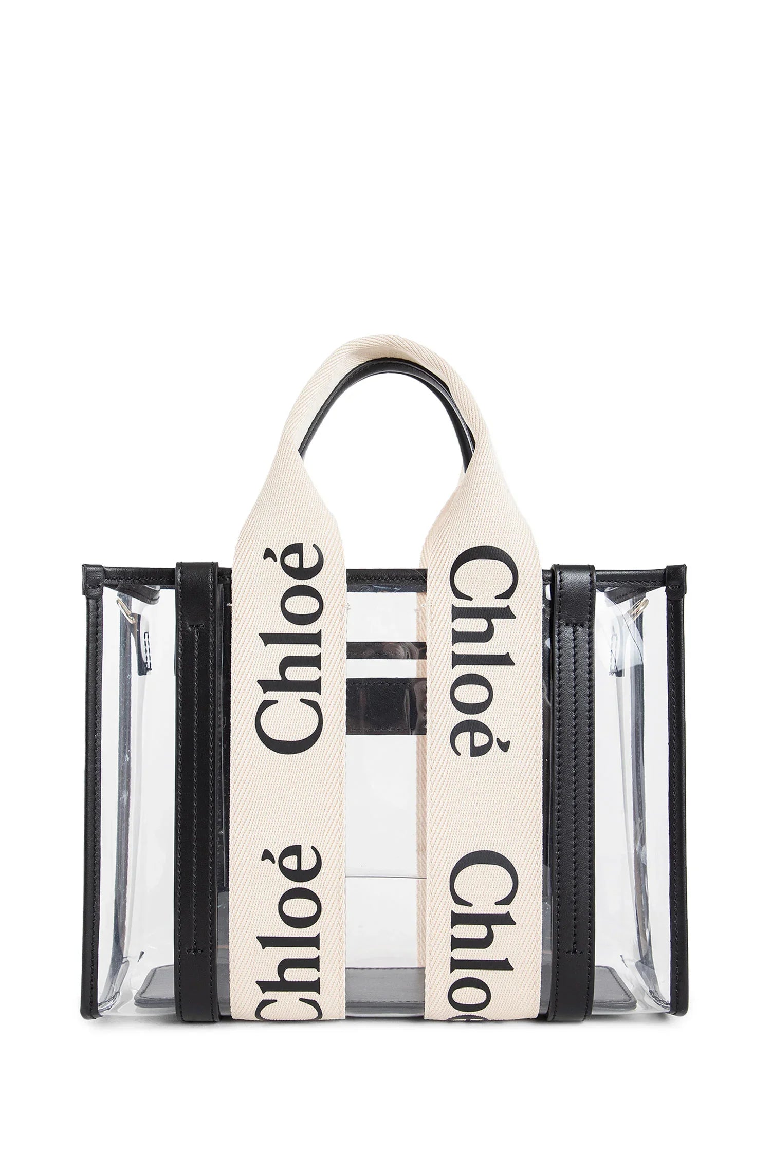 Woody small tote bag in jelly and leather - Antonioli.eu
