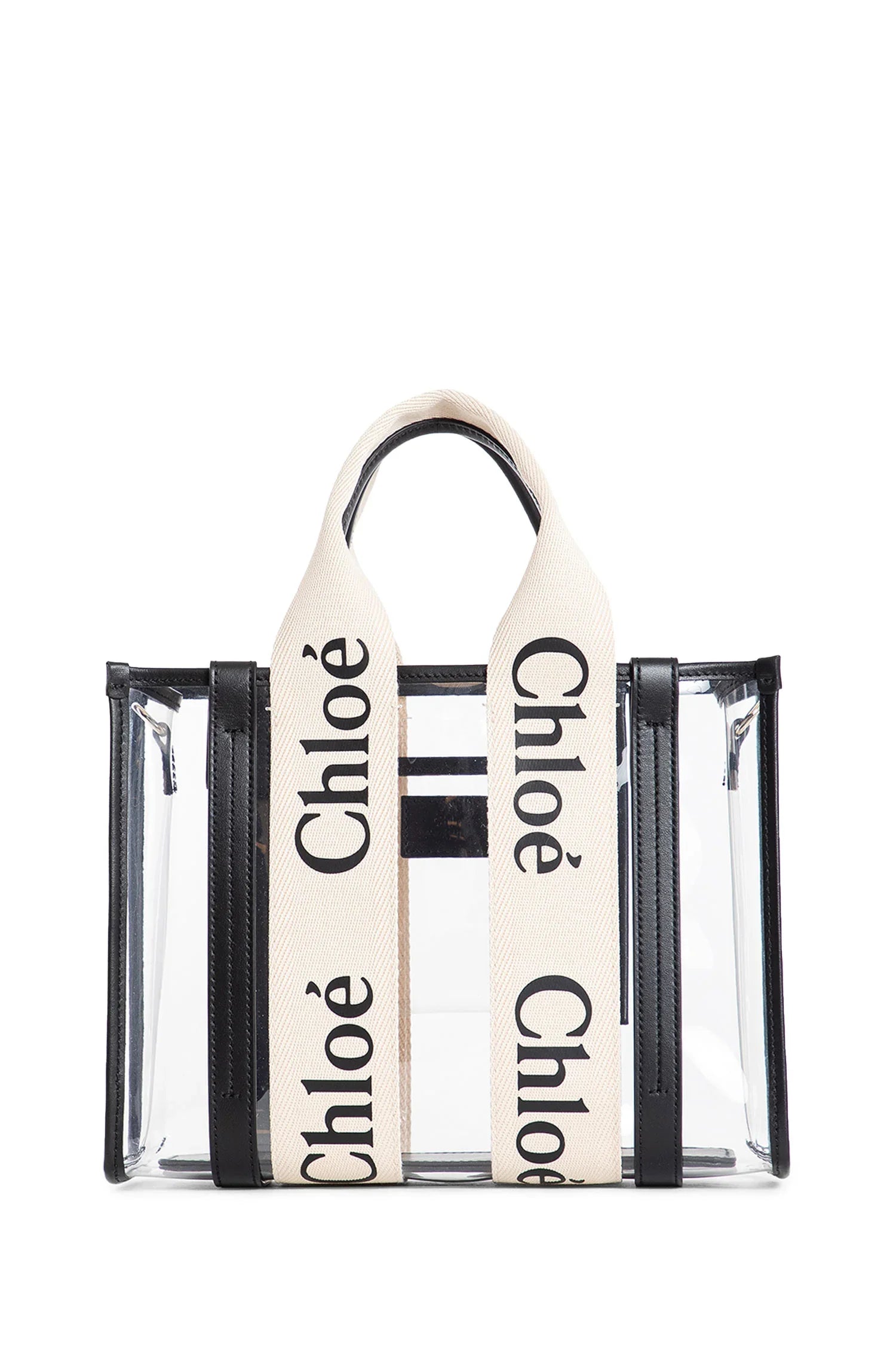 Woody small tote bag in jelly and leather - Antonioli.eu