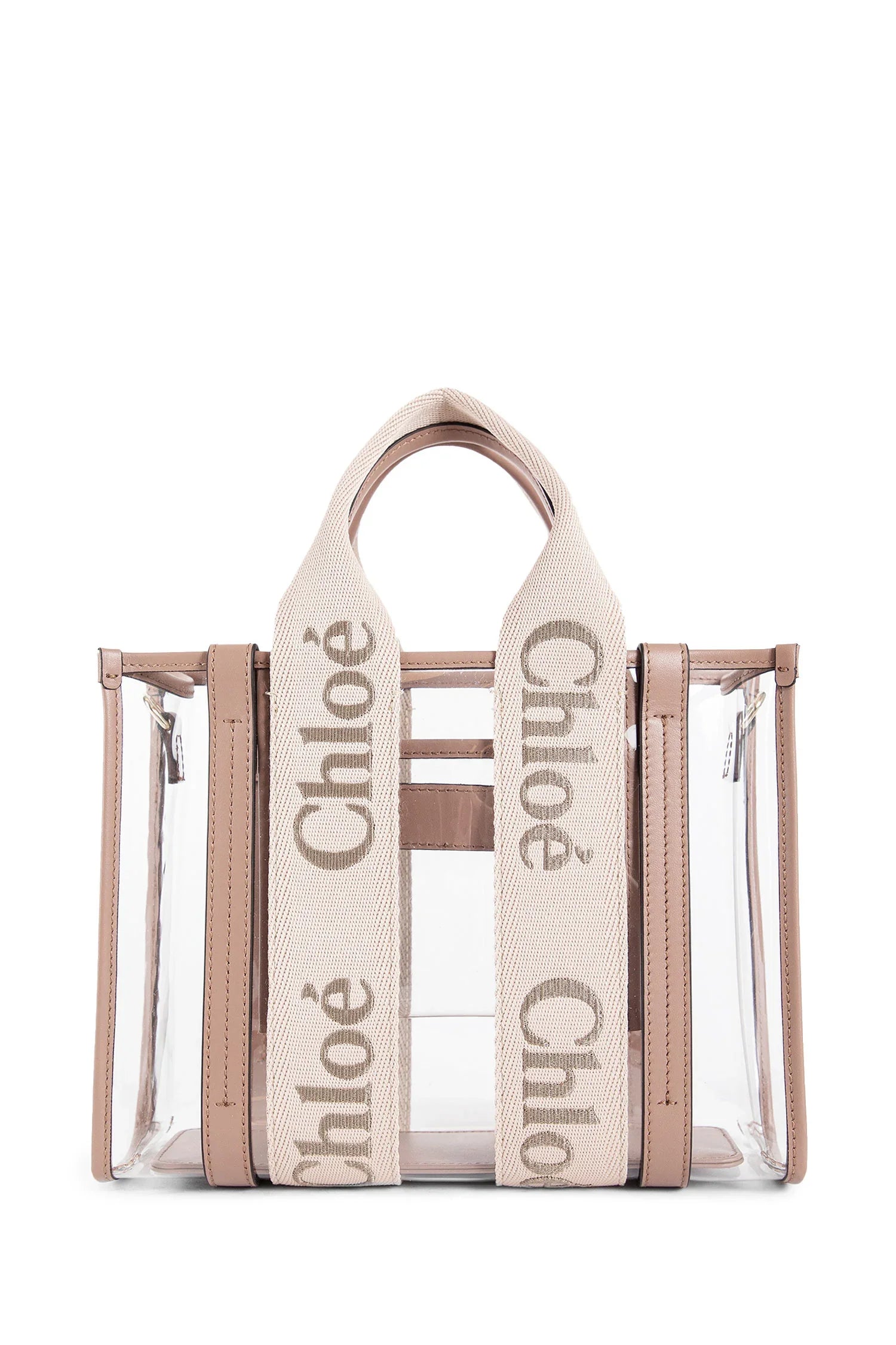 Woody small tote bag in jelly and leather - Antonioli.eu