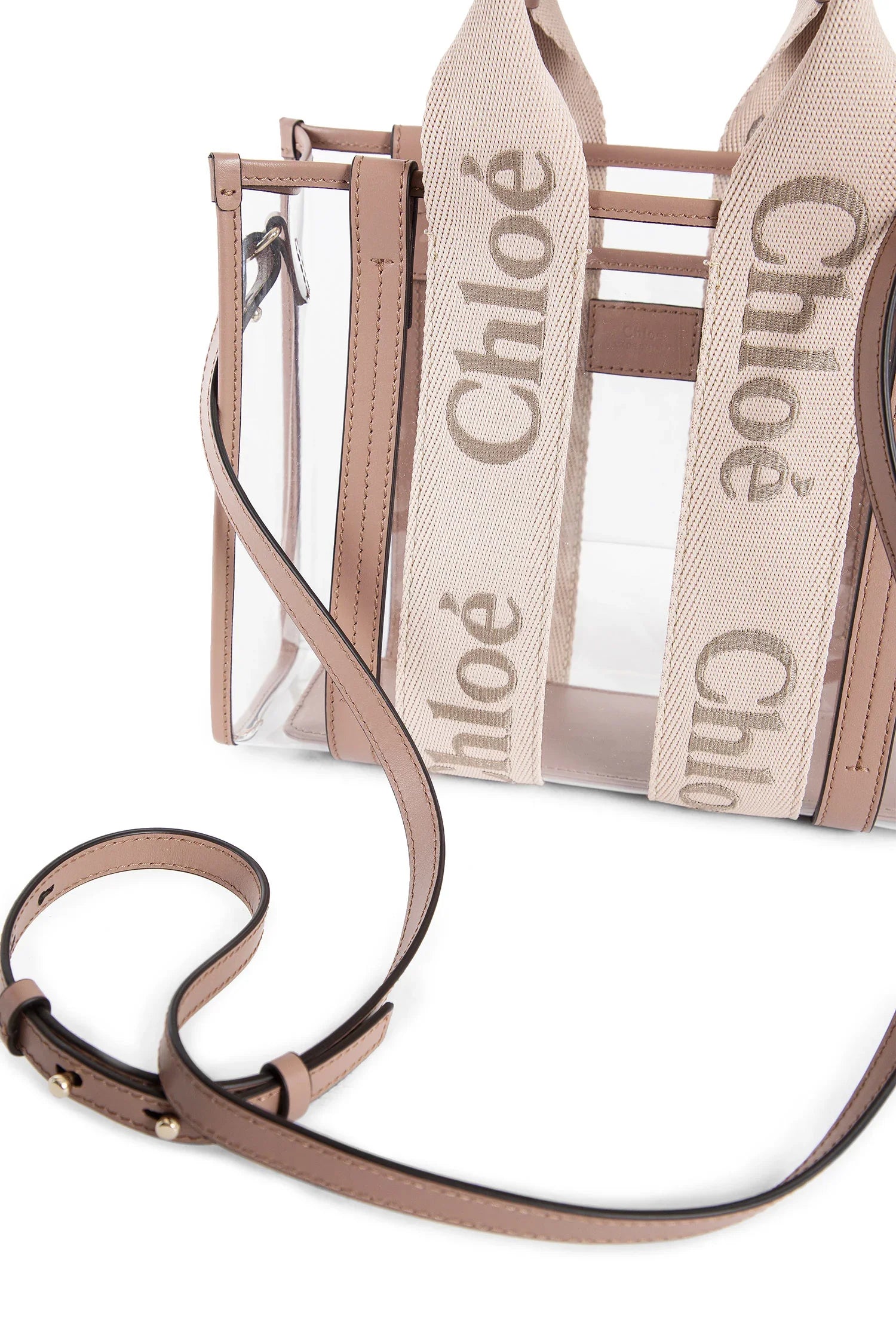 Woody small tote bag in jelly and leather - Antonioli.eu