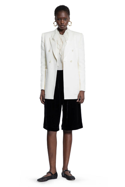 Cotton Nylon Jacquard Tailored Blazer - Antonioli.eu