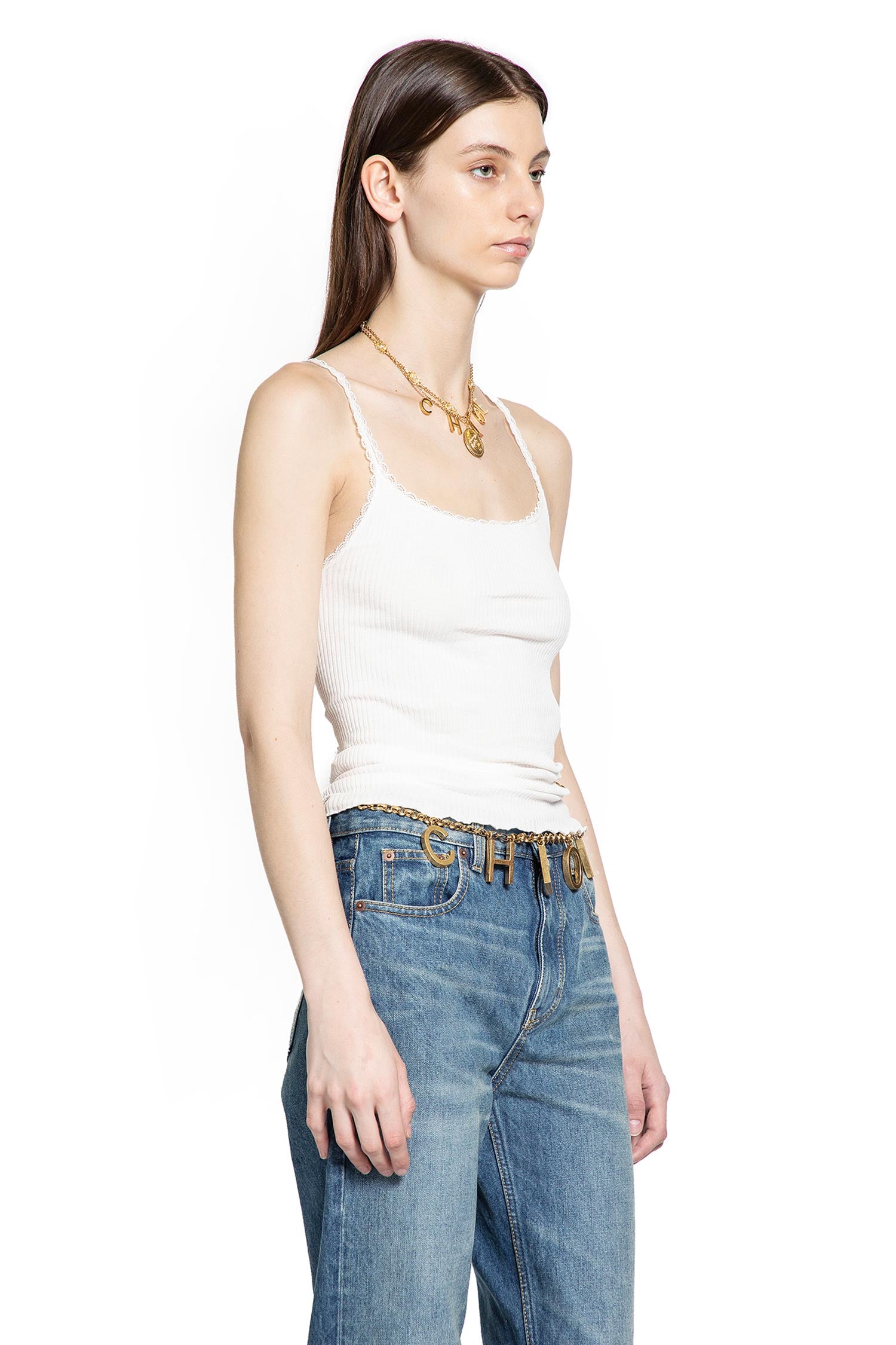 Fitted Tank Top in Cotton
