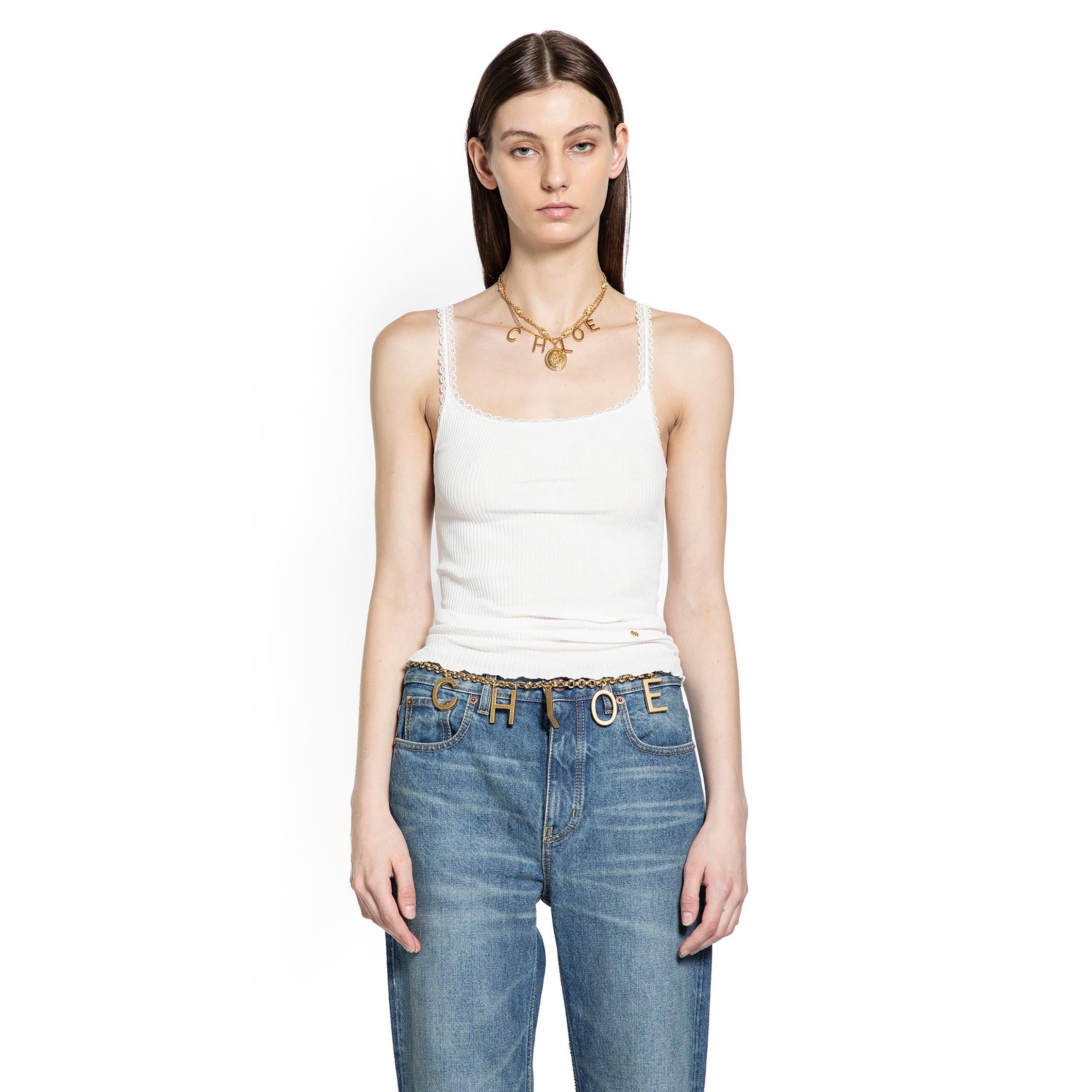 Fitted Tank Top in Cotton