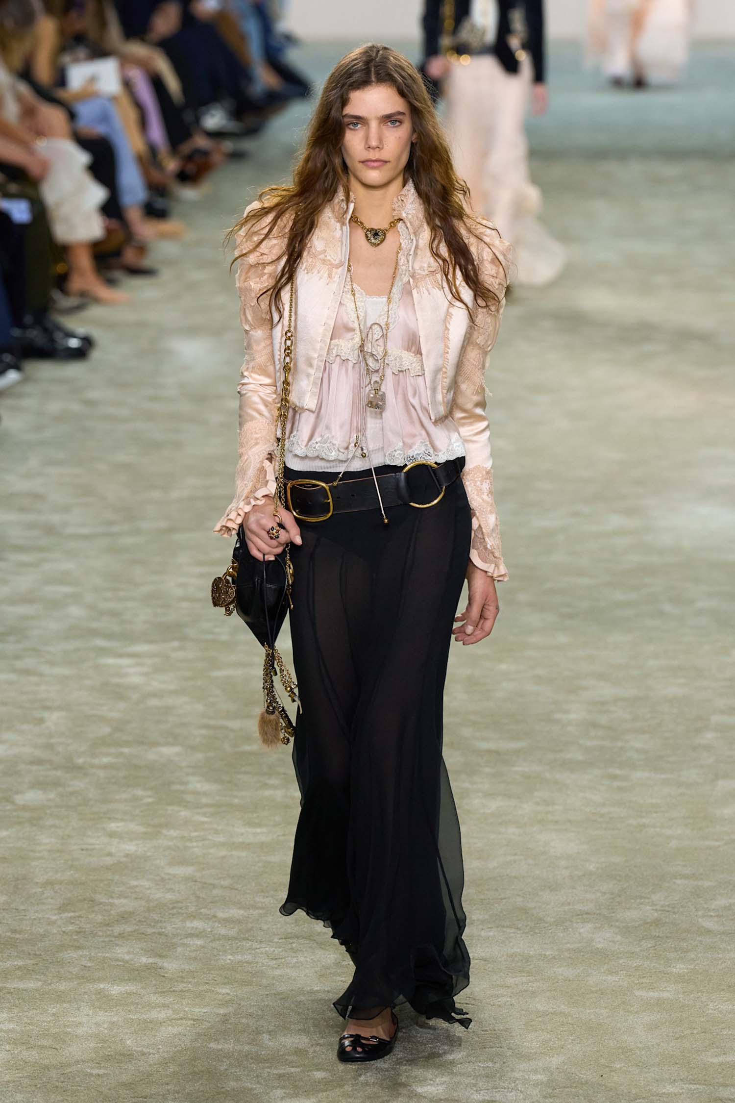 Fuid Maxi Skirt in Silk Mousseline