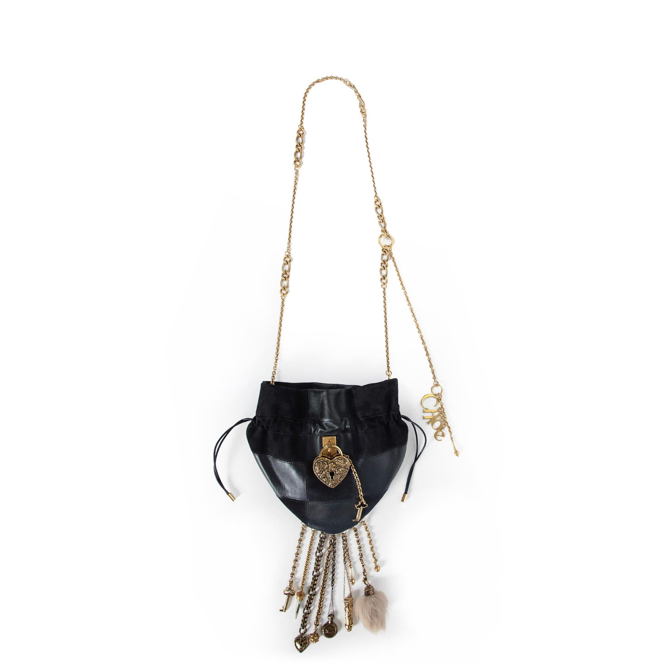 CHLOÉ WOMAN BLACK SHOULDER BAGS