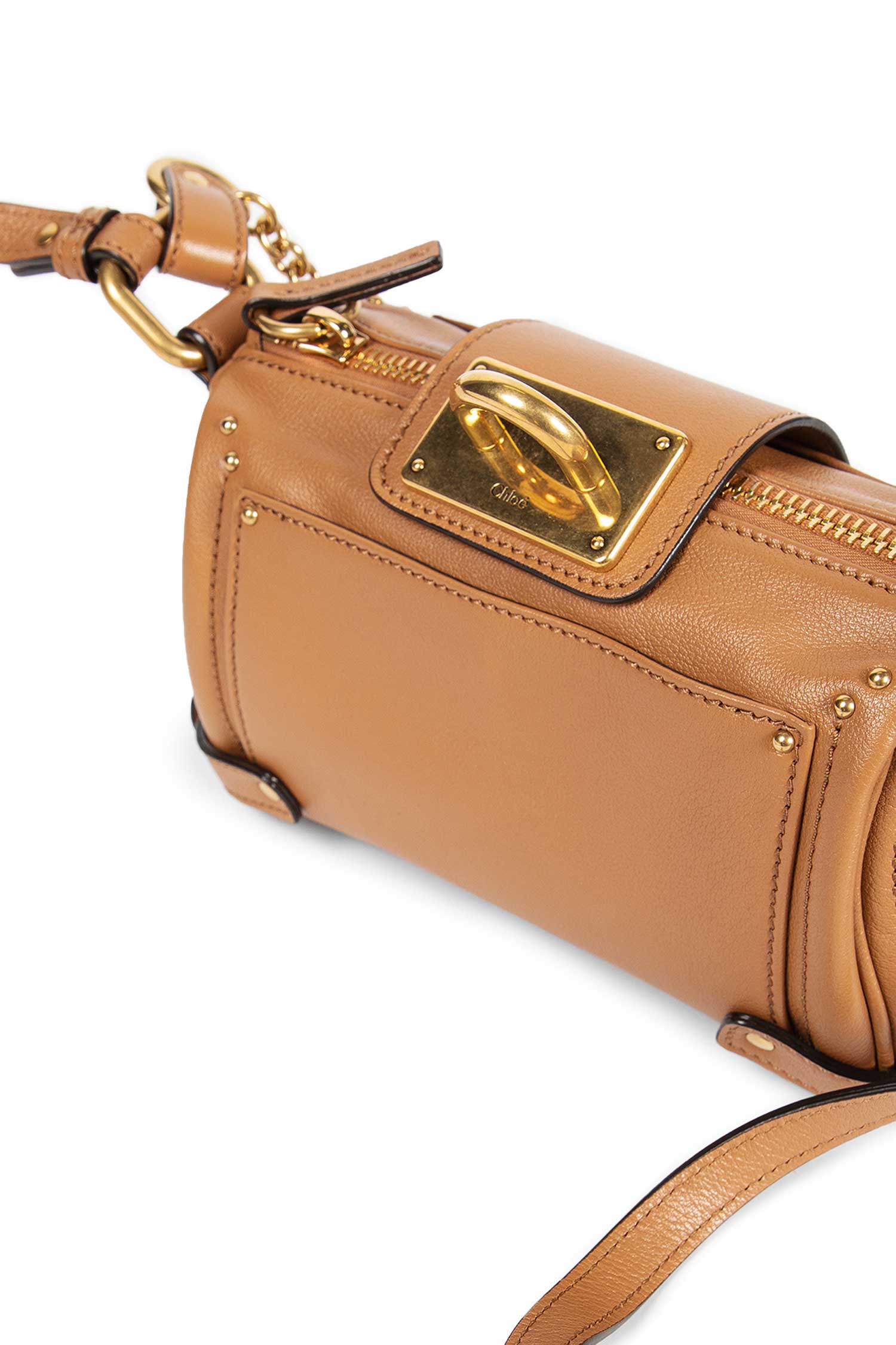 CHLOÉ WOMAN BROWN TOP HANDLE BAGS