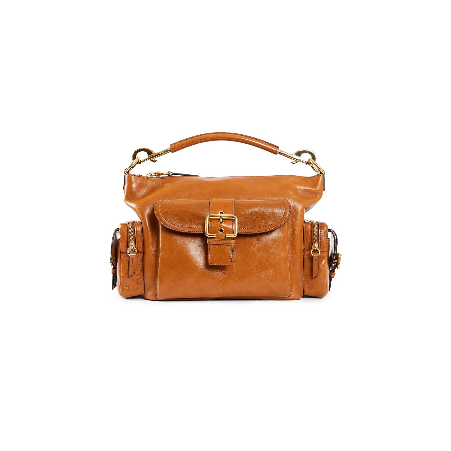 Small camera bag in shiny leather - Antonioli.eu
