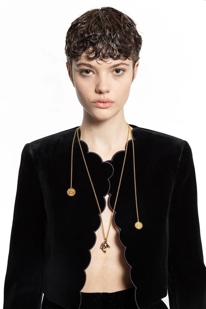 Chloé Charms necklace in vintage gold brass - Antonioli.eu