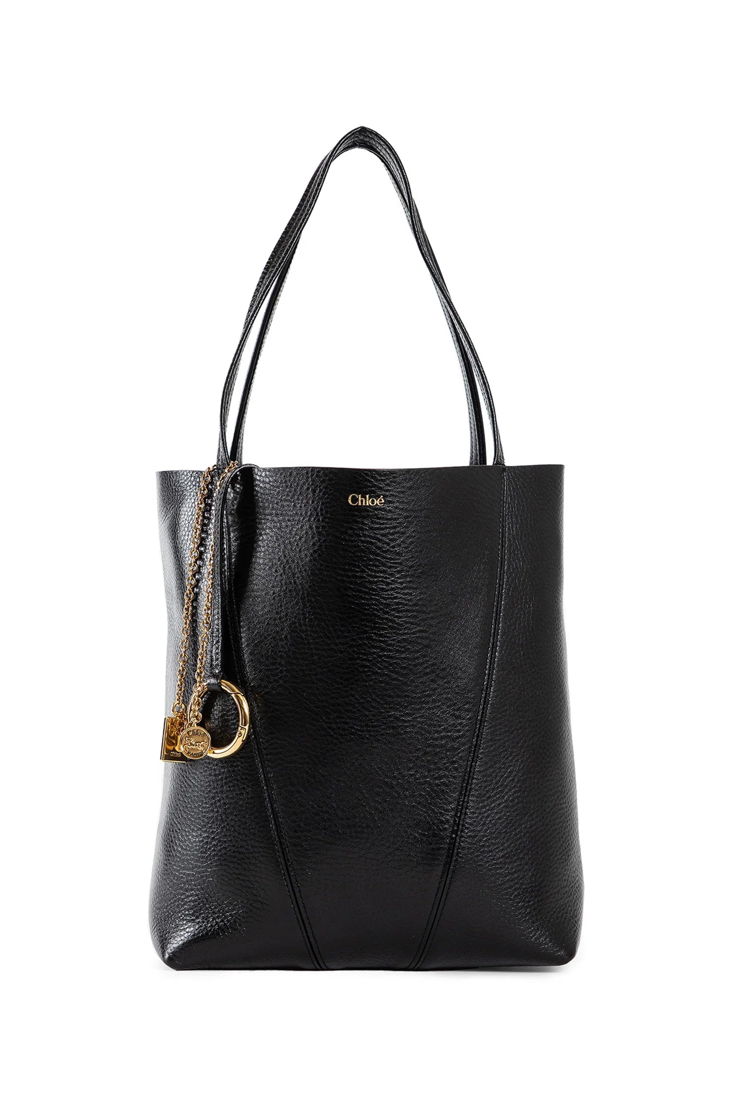 Chloé Spin tote bag in Grained Leather - Antonioli.eu