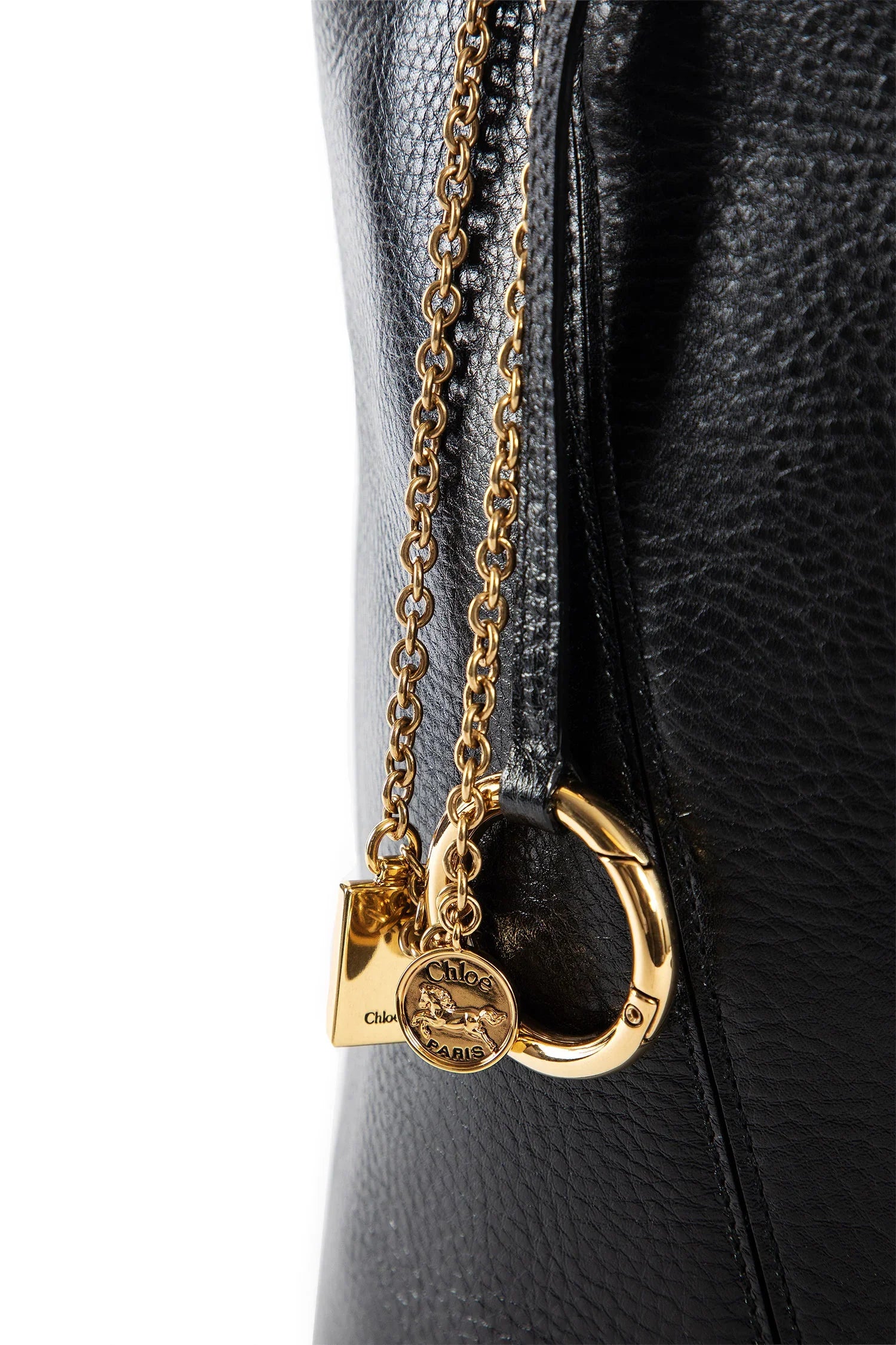Chloé Spin tote bag in Grained Leather - Antonioli.eu