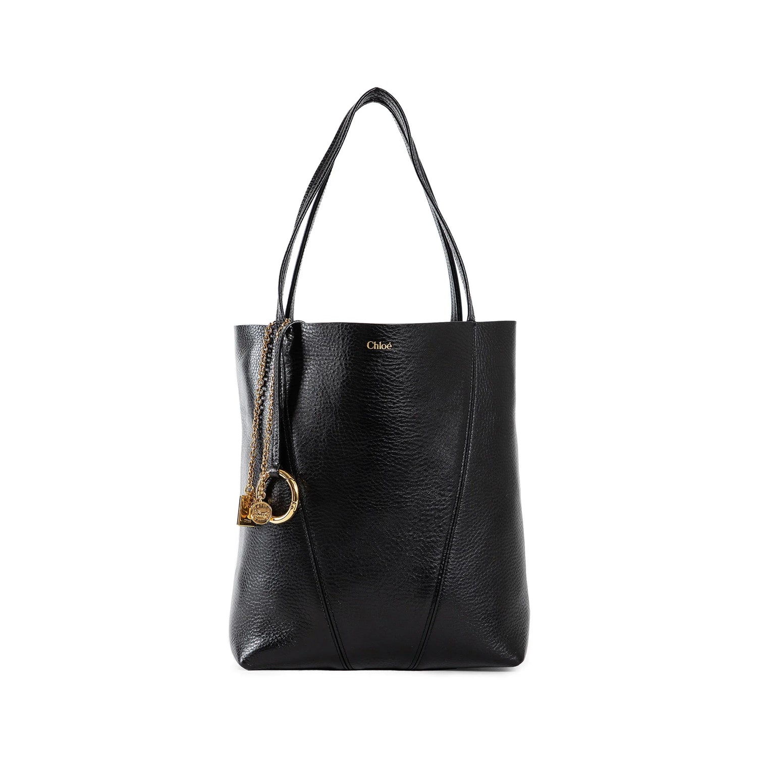 Chloé Spin tote bag in Grained Leather - Antonioli.eu