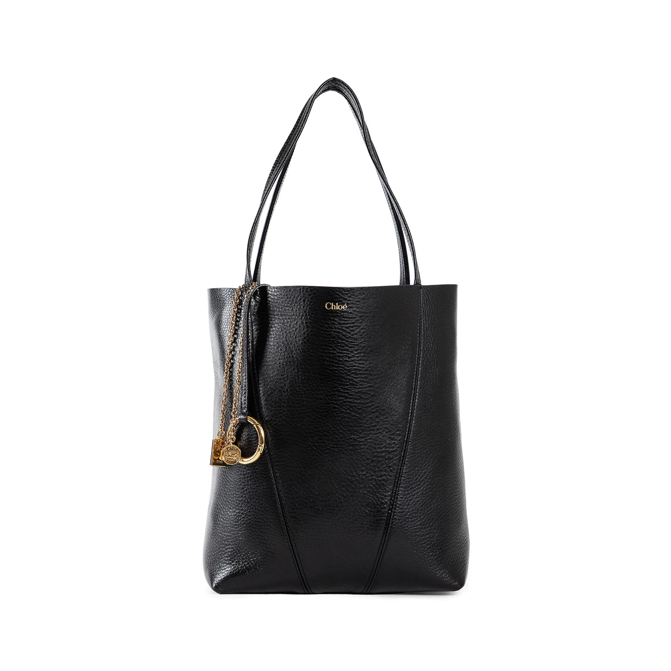 Chloé Spin tote bag in Grained Leather - Antonioli.eu