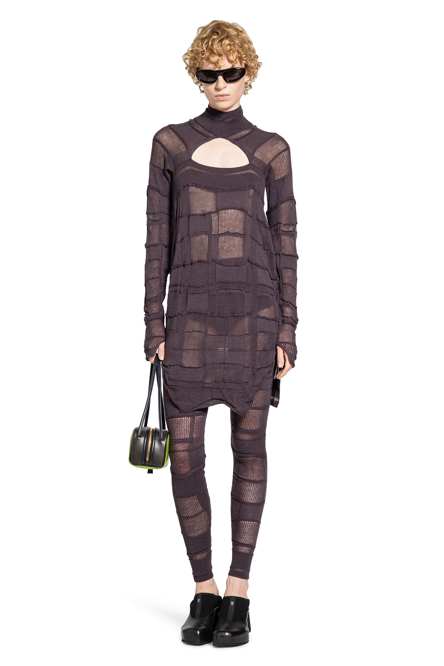 Checked Footless Tights - Antonioli.eu
