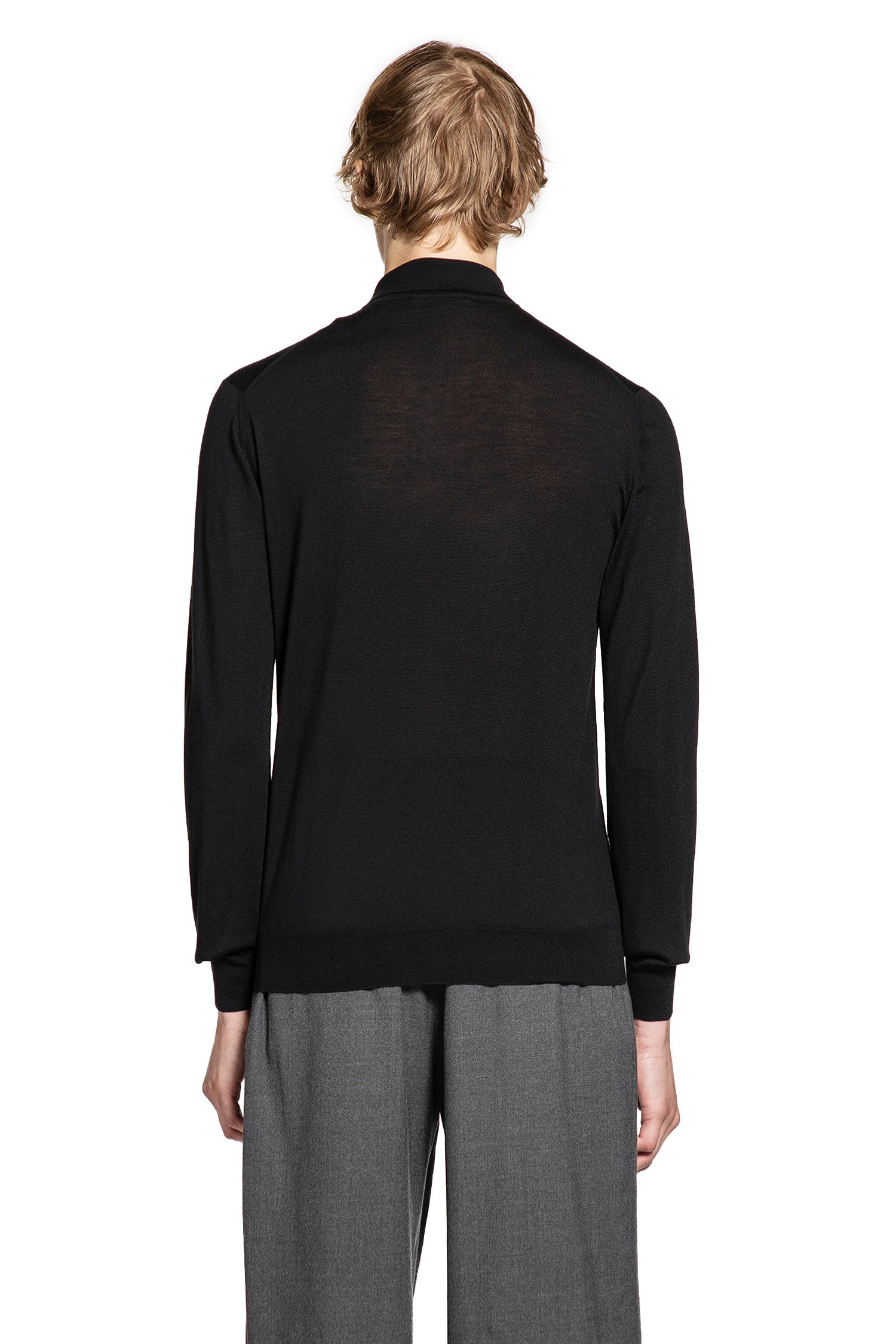 LARDINI MAN BLACK T-SHIRTS & TANK TOPS