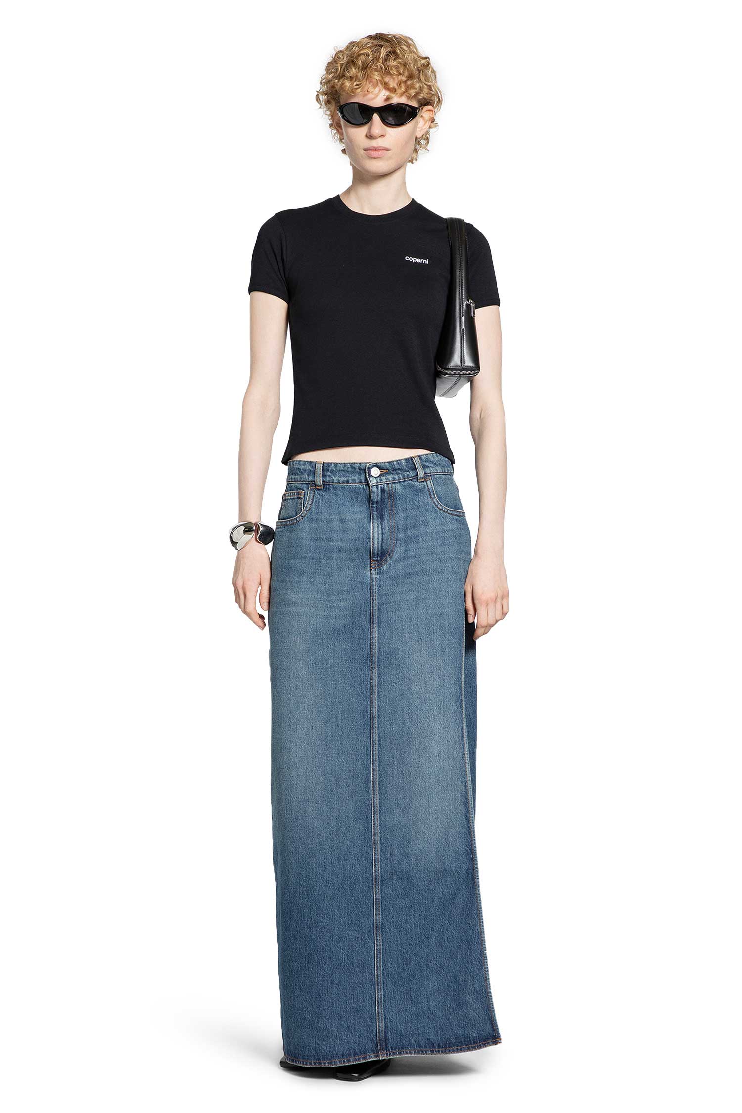 Garter Belt Denim Skirt - Antonioli.eu