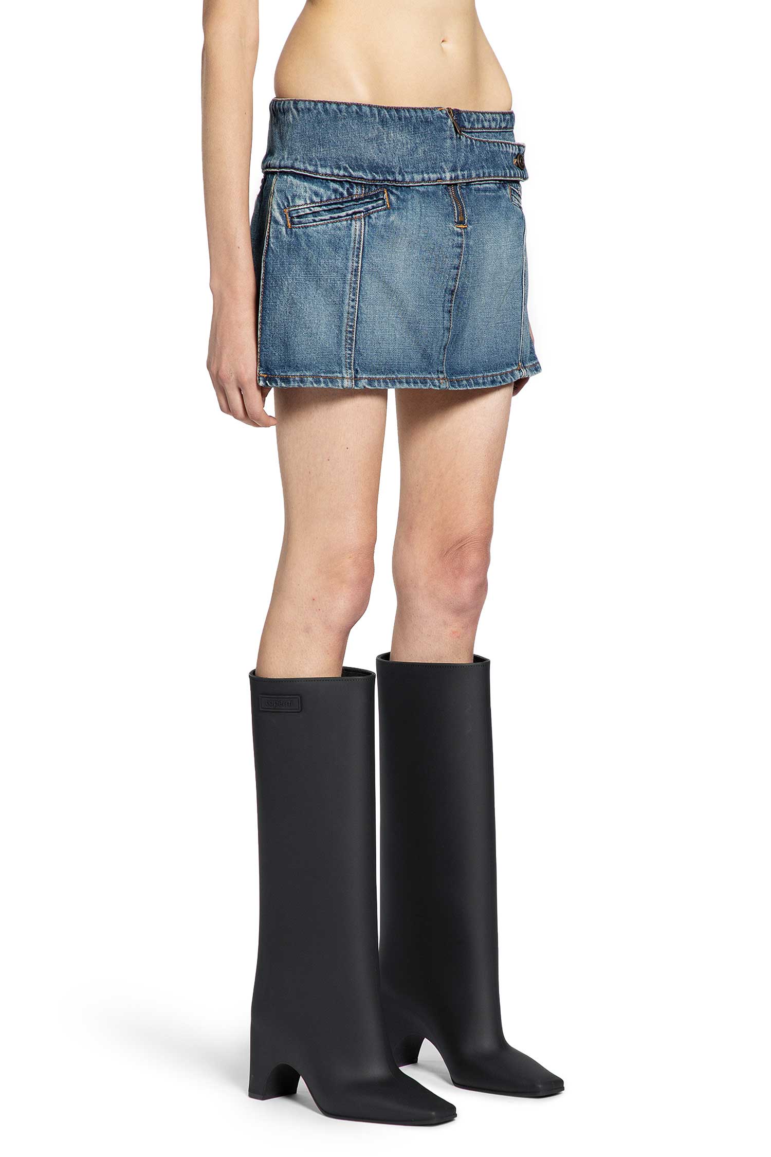 Yoke Denim Skirt - Antonioli.eu