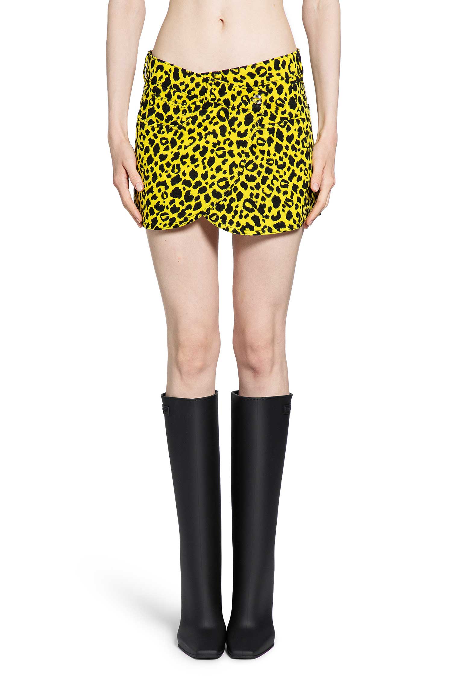Denim Wrap Mini Skirt - Antonioli.eu