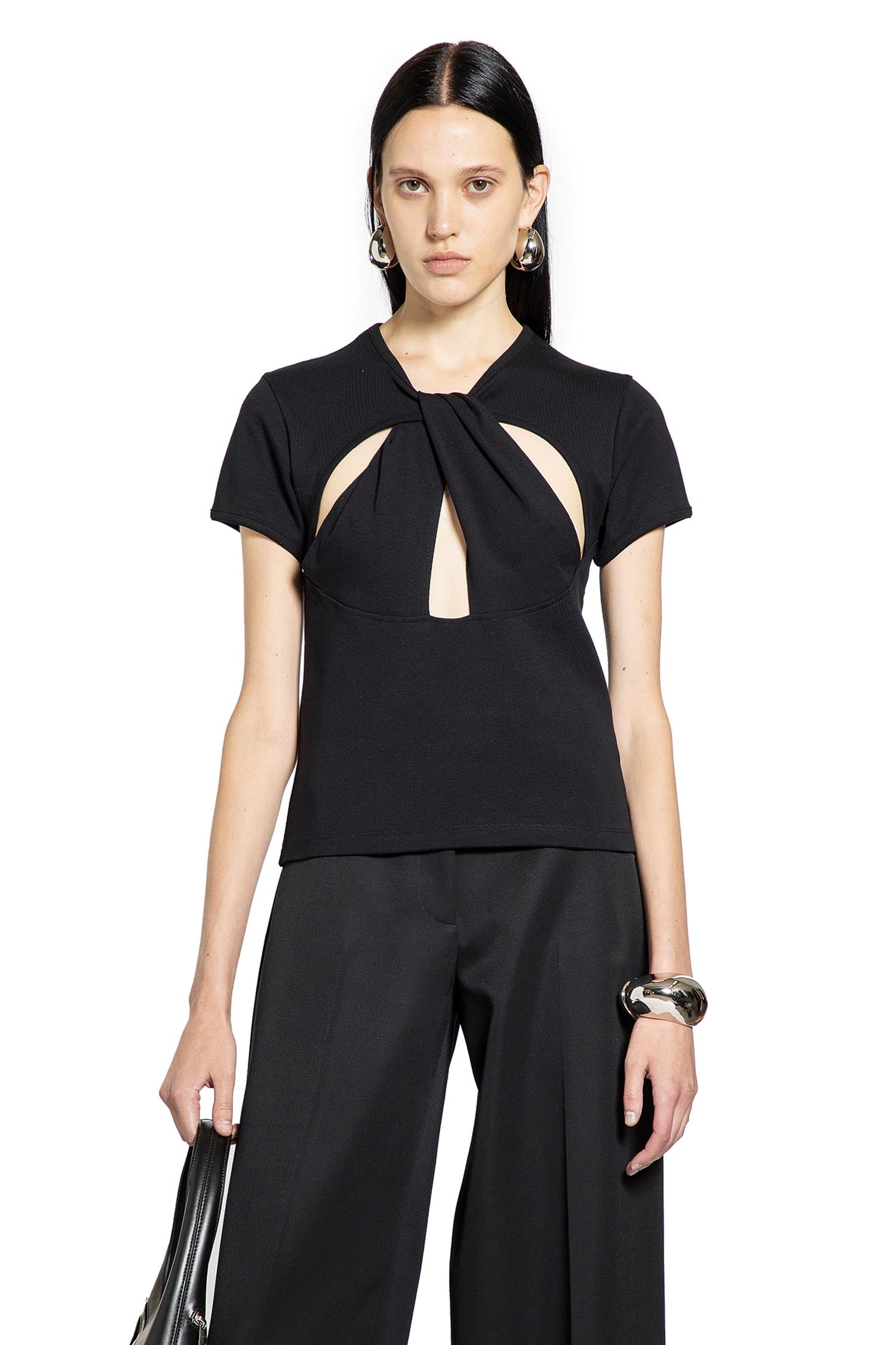 Cut-Out Baby Tee - Antonioli.eu