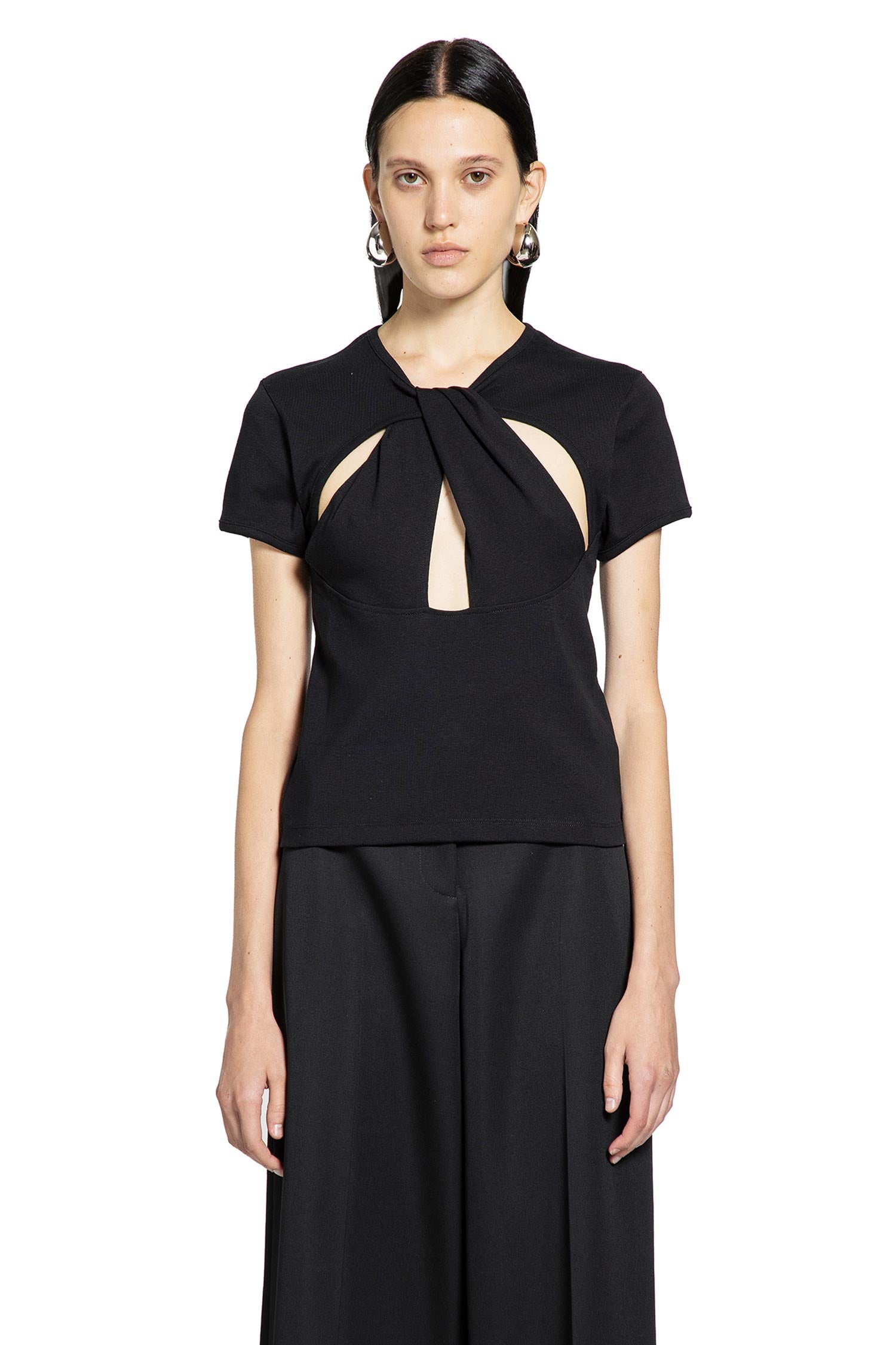 Cut-Out Baby Tee - Antonioli.eu