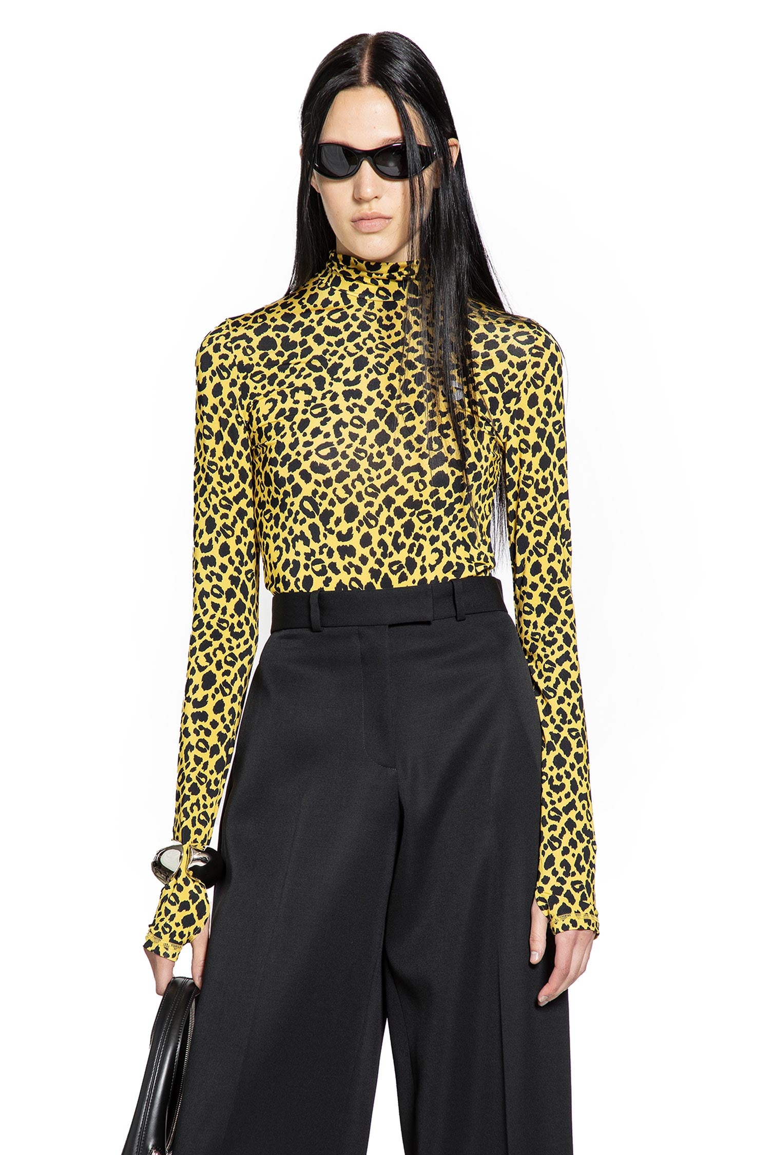 Leopard Print Second Skin Turtleneck - Antonioli.eu