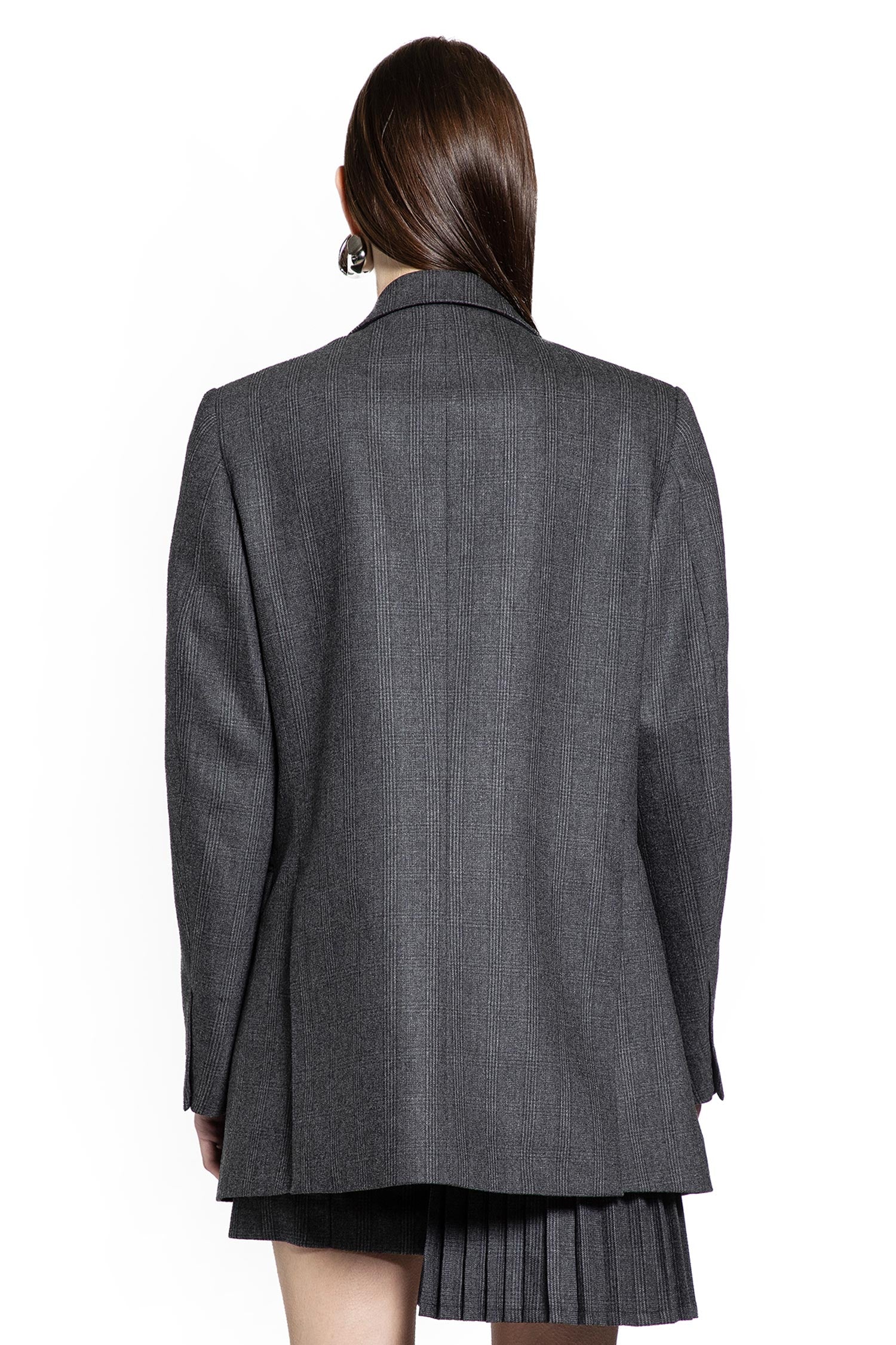 Prince of Wales Check Oversized Blazer