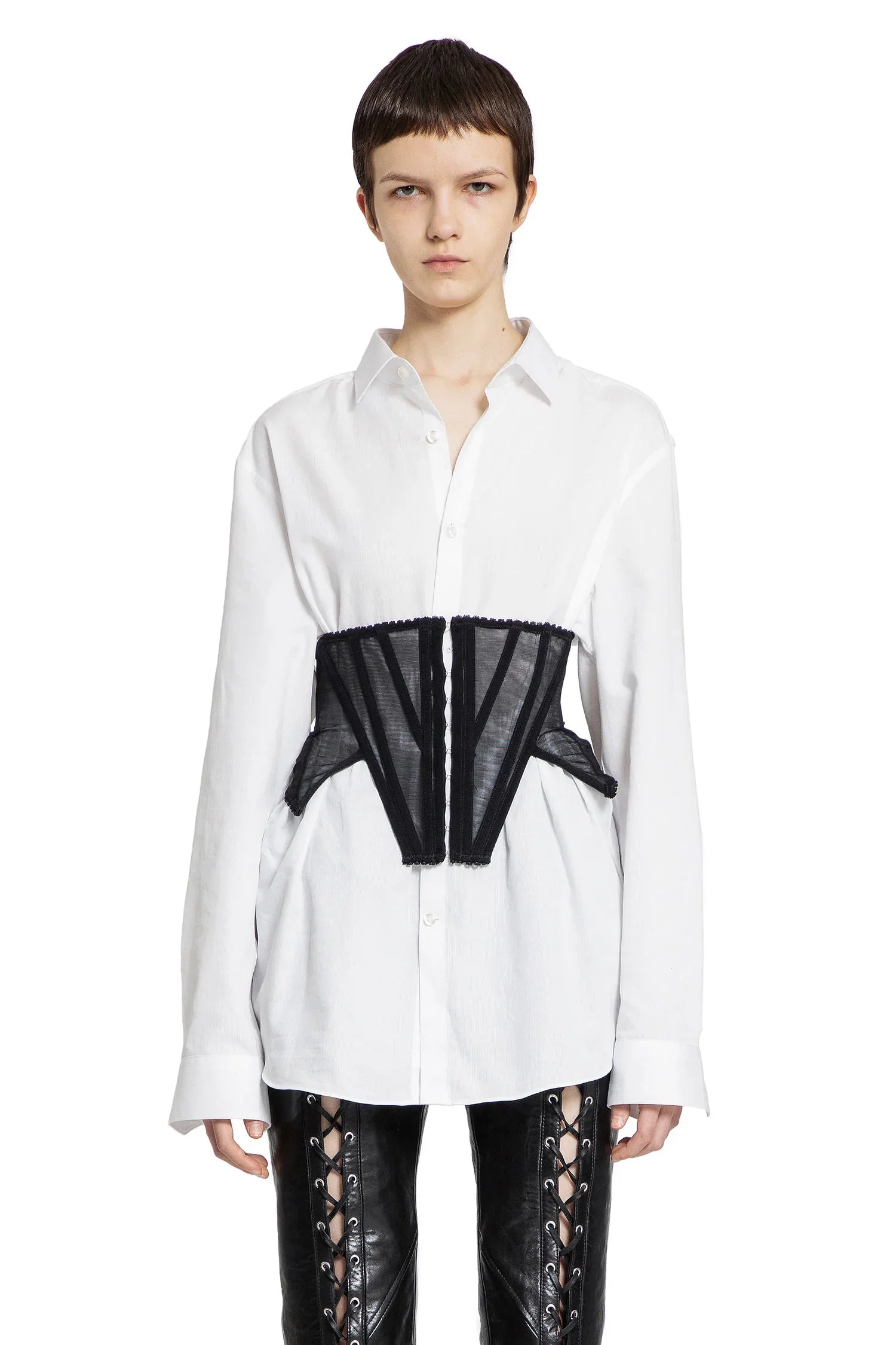 DILARA FINDIKOGLU WOMAN BLACK&WHITE SHIRTS - Antonioli.eu