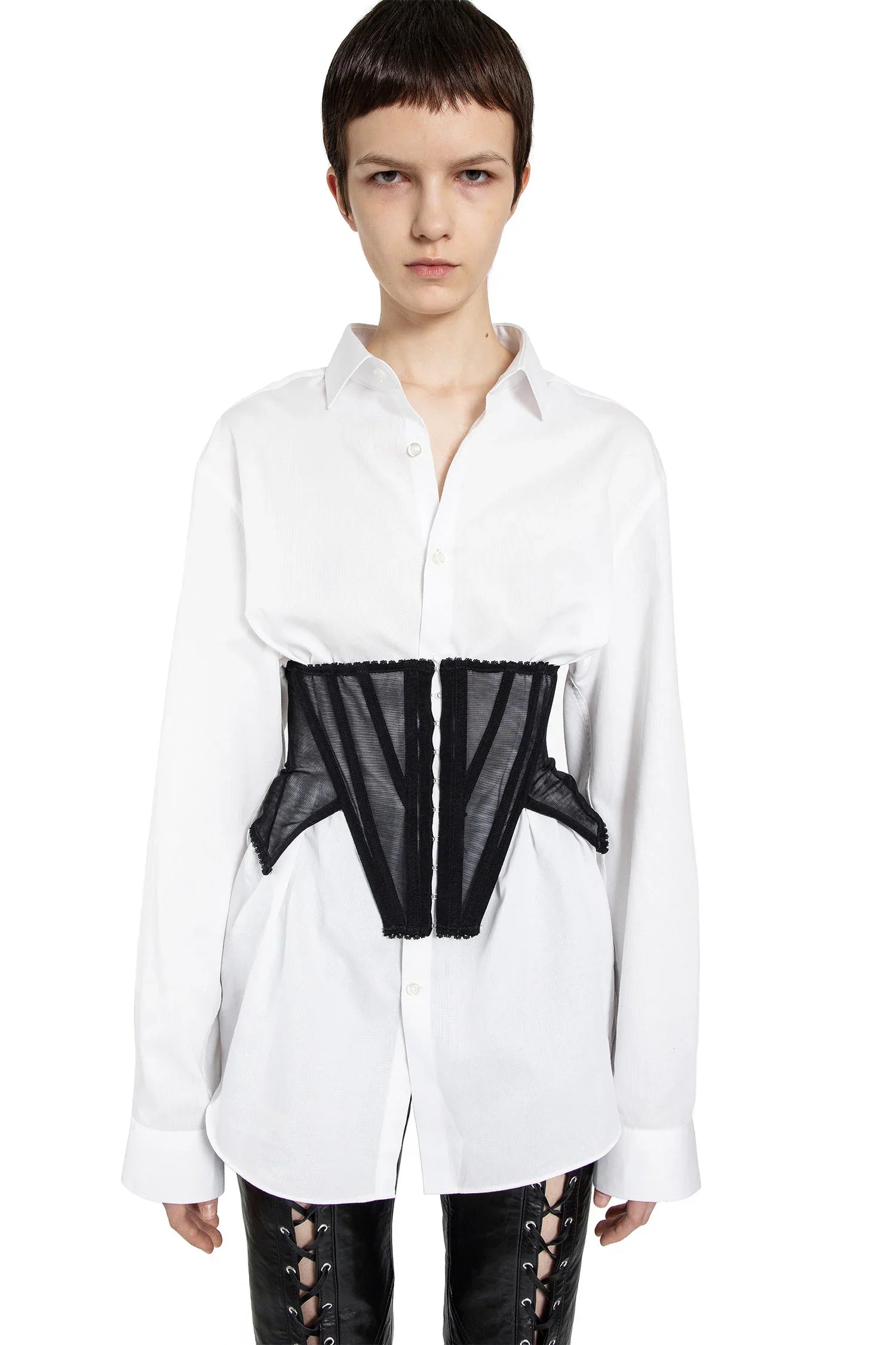 DILARA FINDIKOGLU WOMAN BLACK&WHITE SHIRTS - Antonioli.eu