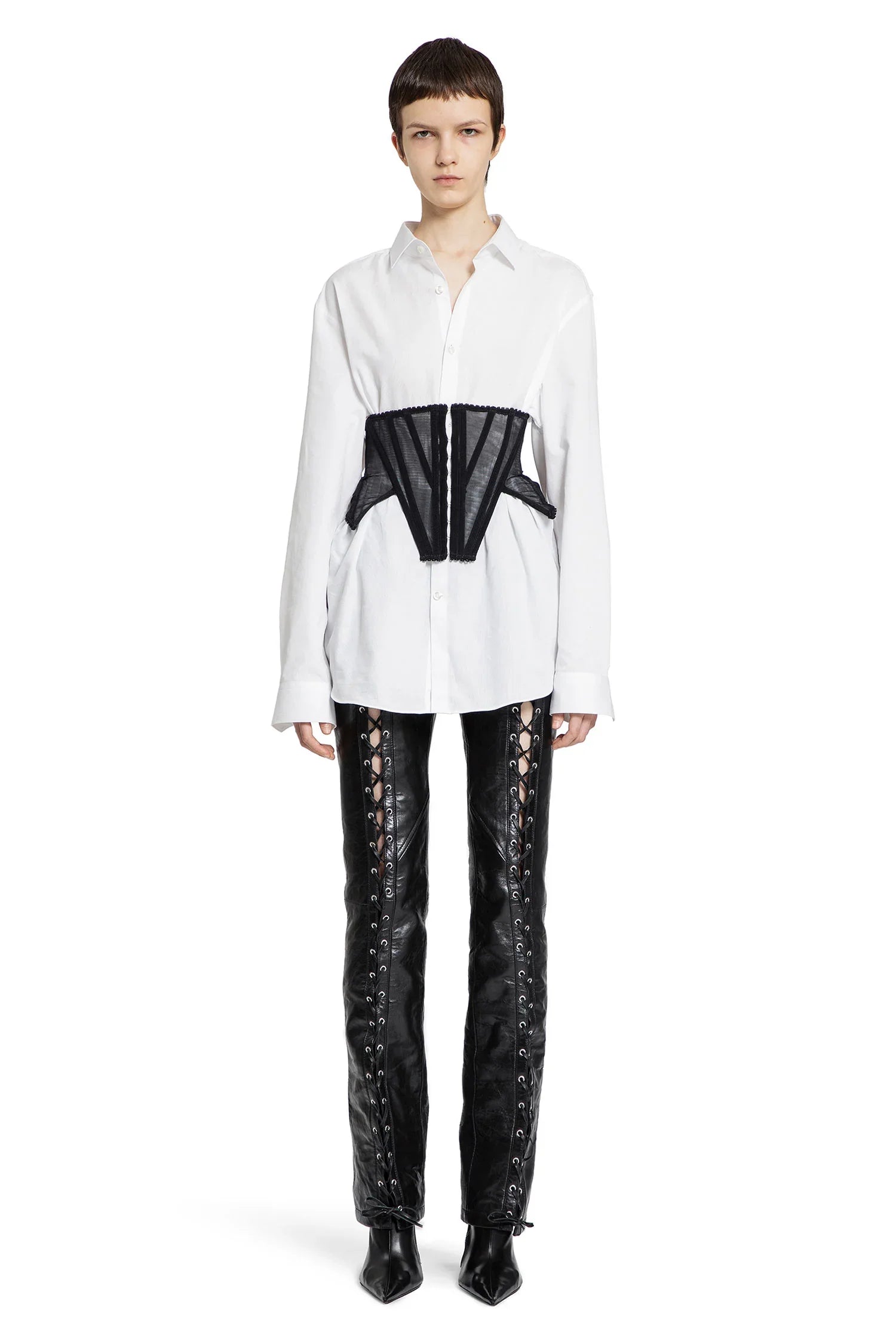 DILARA FINDIKOGLU WOMAN BLACK&WHITE SHIRTS - Antonioli.eu